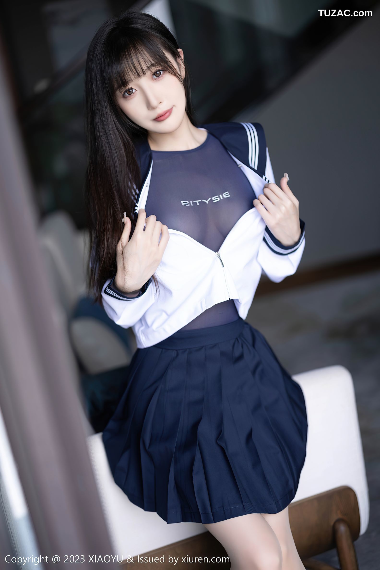 XiaoYu语画界-1045-林星阑-贵州旅拍-水手服学生装灰蓝死库水-2023.06.08