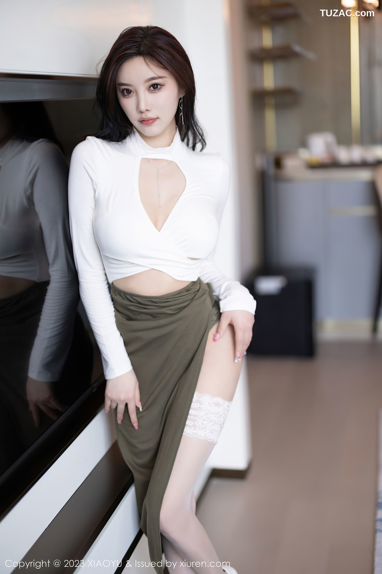 XiaoYu语画界-1080-杨晨晨Yome-轻透情趣内衣黑丝-2023.07.28