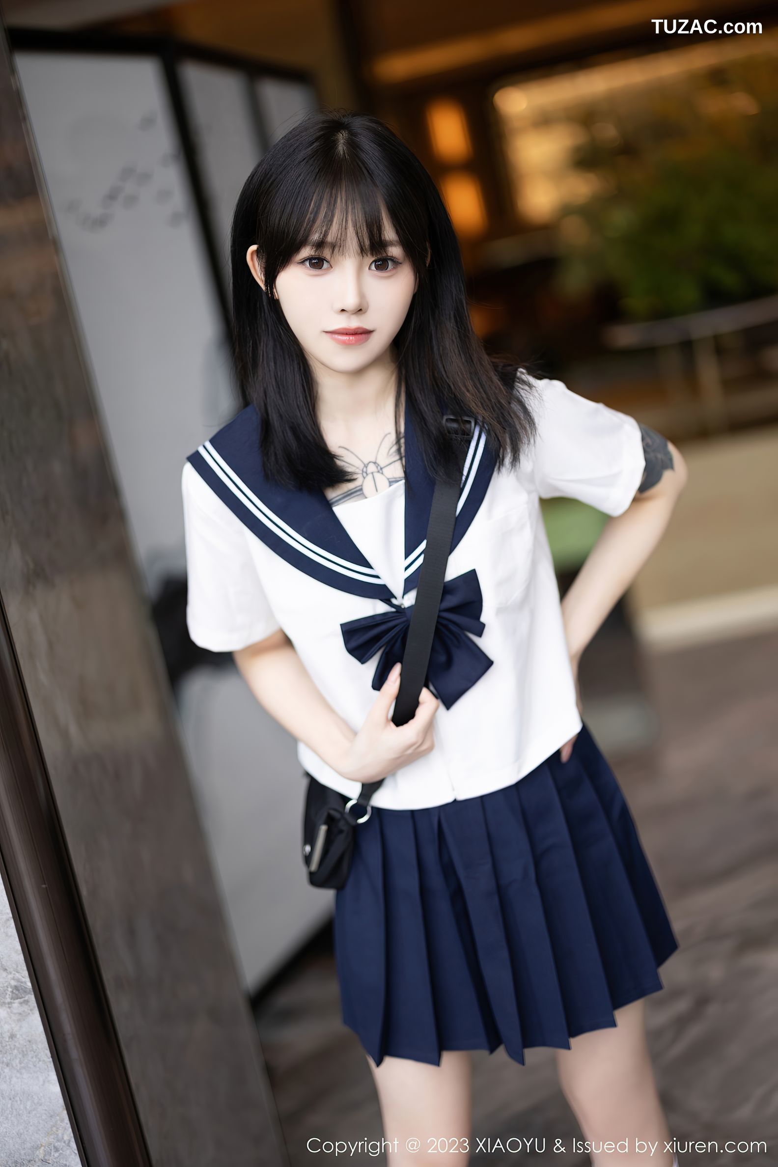 XiaoYu语画界-1087-奶瓶-水手服短裙学生装白色内衣-2023.08.08