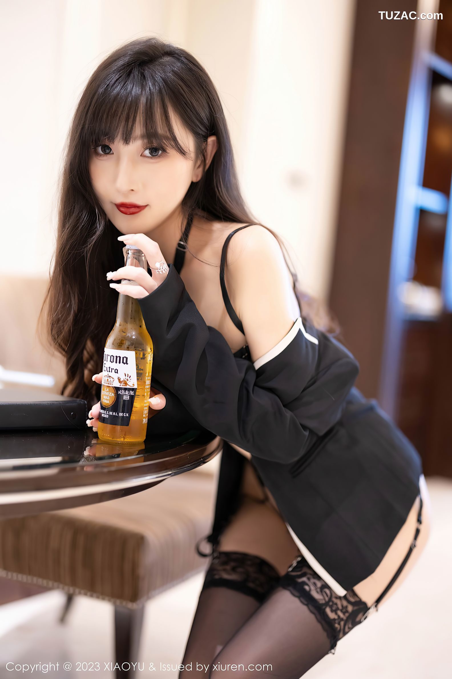 XiaoYu语画界-1149-林星阑-黑色OL裙装黑丝黑色情趣内衣-2023.11.20