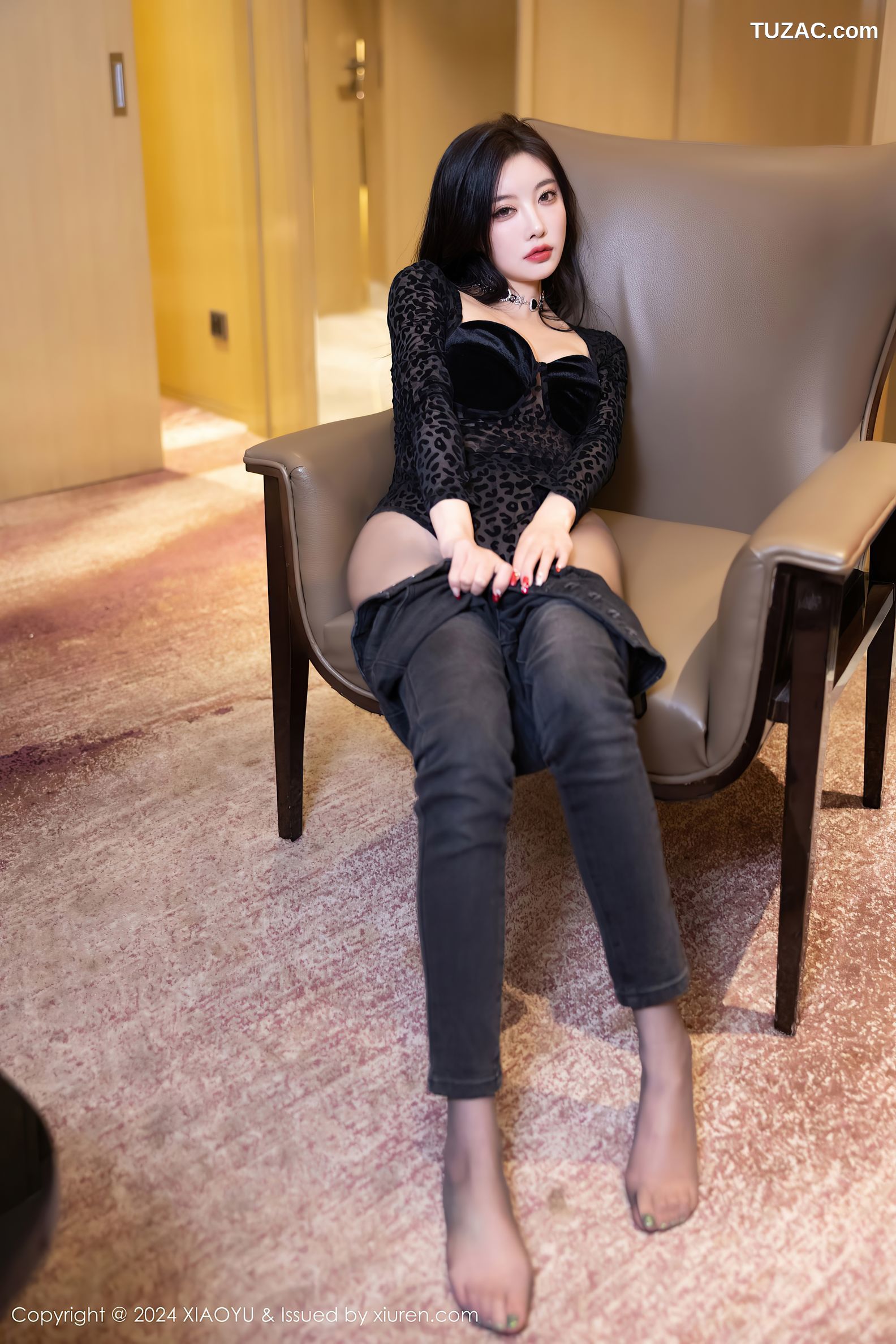 XiaoYu语画界-1216-杨晨晨Yome-黑色豹纹-2024.03.08