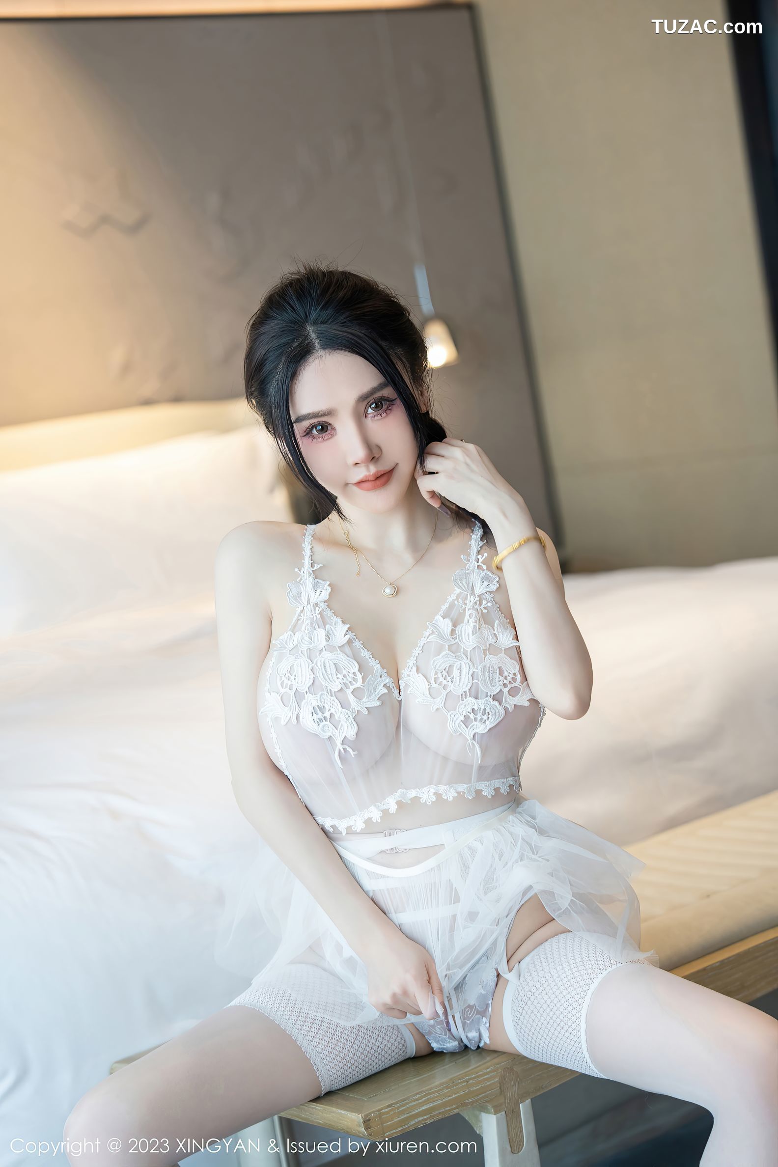 XingYan星颜社-196-潘娇娇-白色蕾丝情趣内衣-2023.05.25