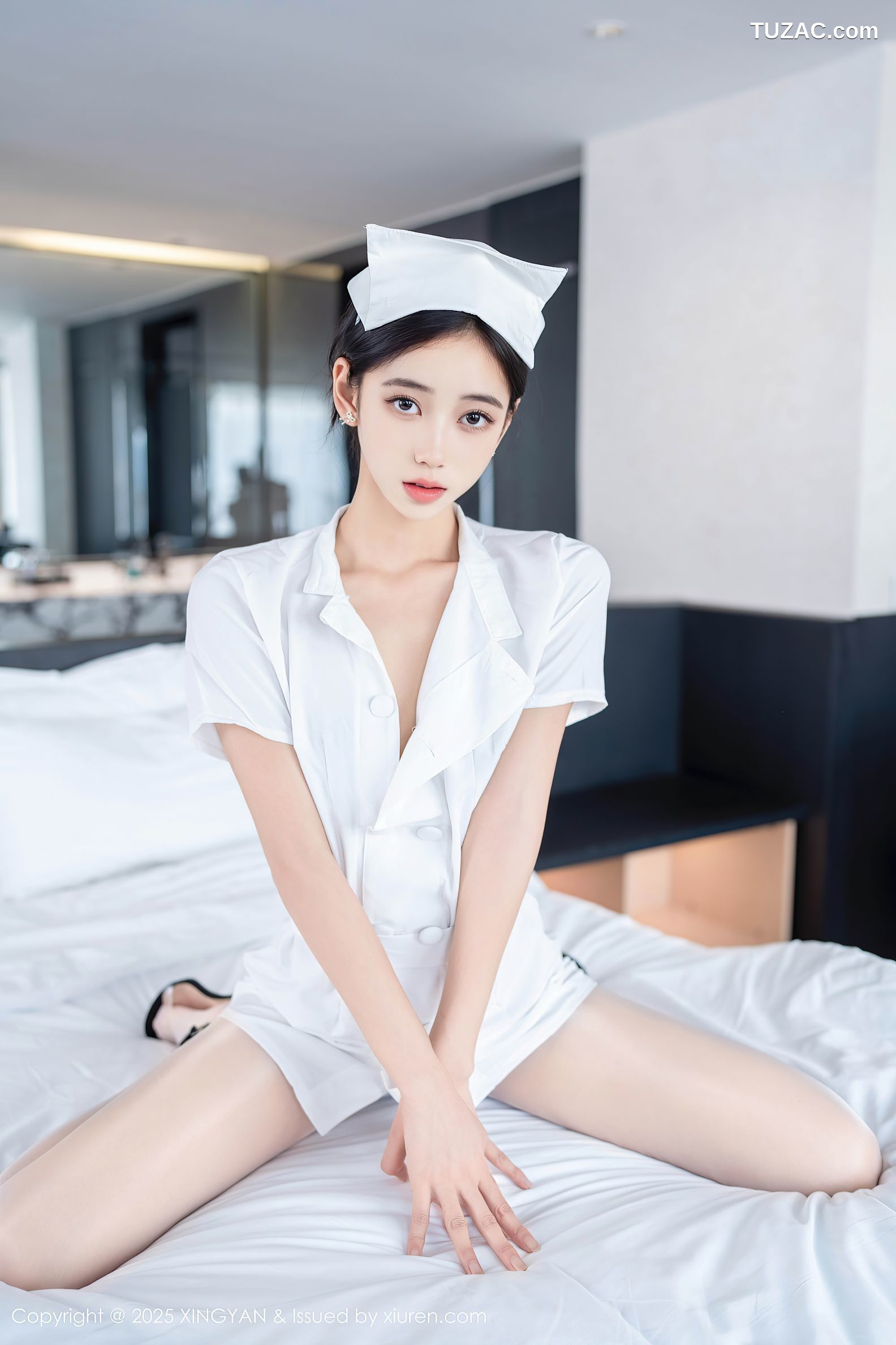 XingYan星颜社-371-时安安-白色护士制服白丝爆乳-2025.07.17