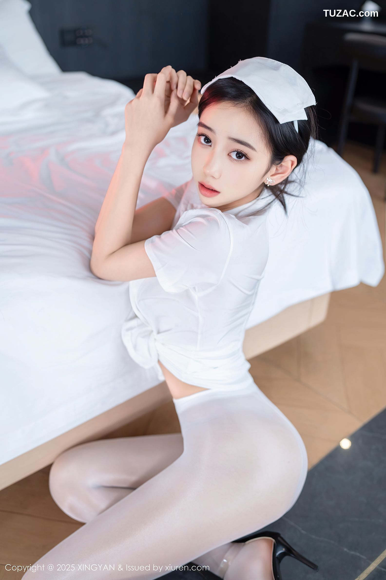 XingYan星颜社-371-时安安-白色护士制服白丝爆乳-2025.07.17