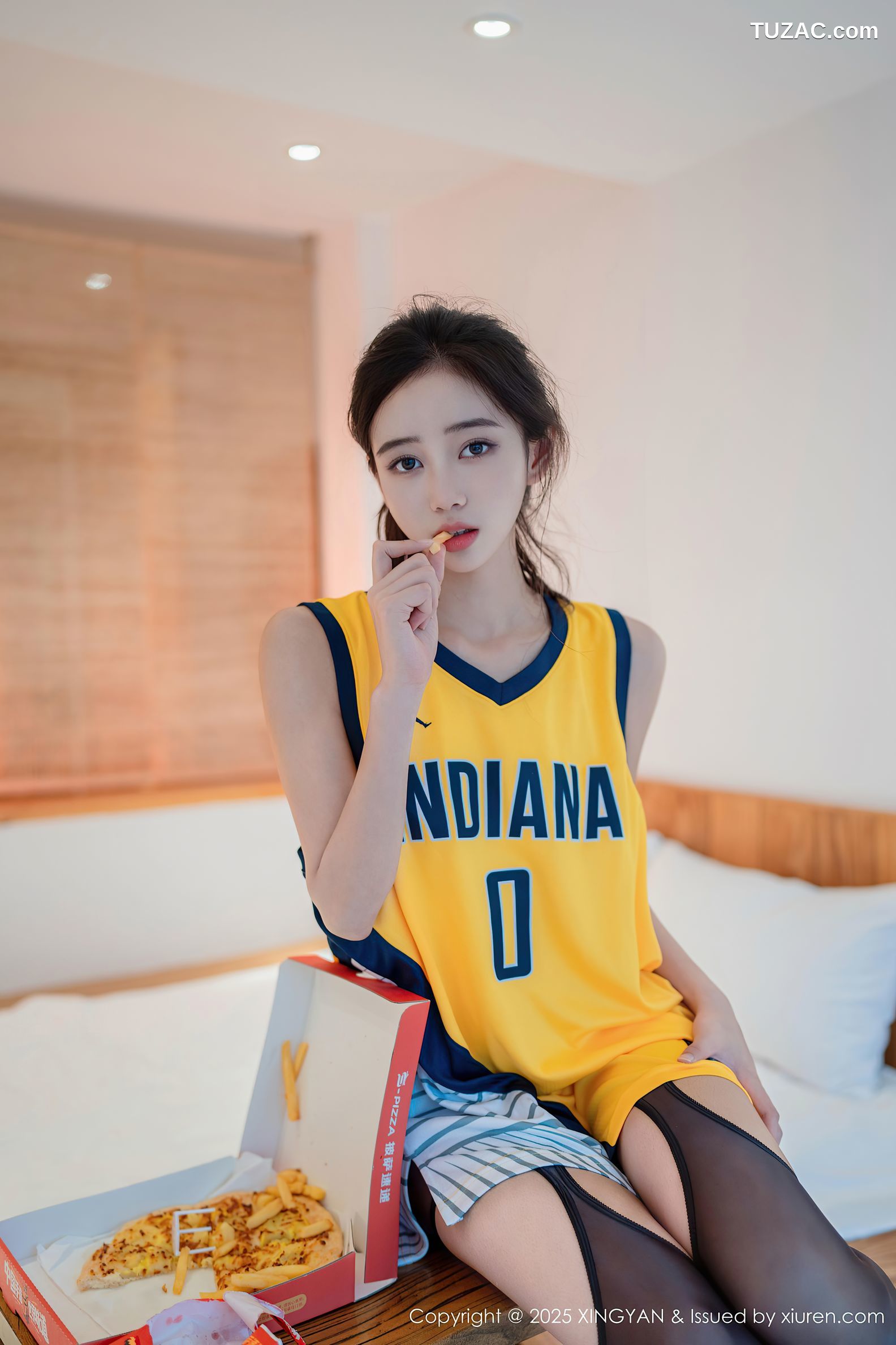 XingYan星颜社-386-时安安-篮球背心爆乳-白T真空-2025.08.19