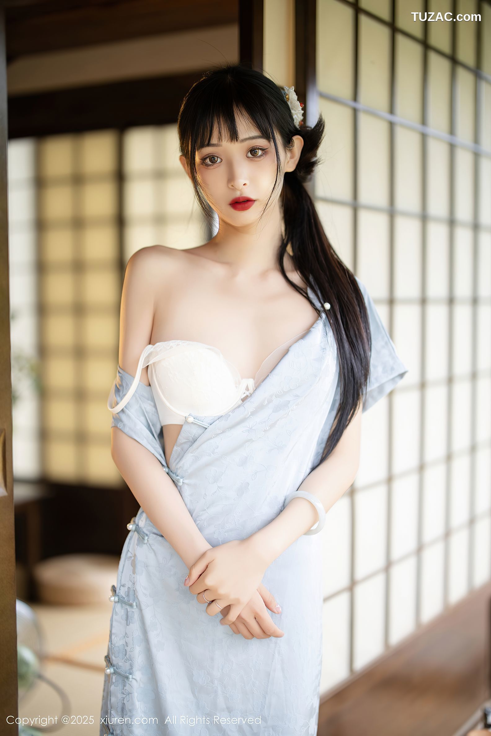 XiuRen秀人网-10278-茂木希子-日式旗袍肉色丝袜-2025.05.15