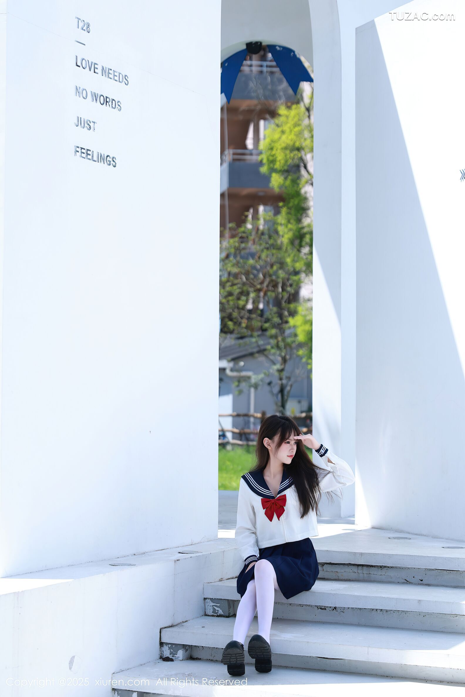 XiuRen秀人网-10458-糯咪-JK水手制服女学生白色内衣白丝-2025.06.25