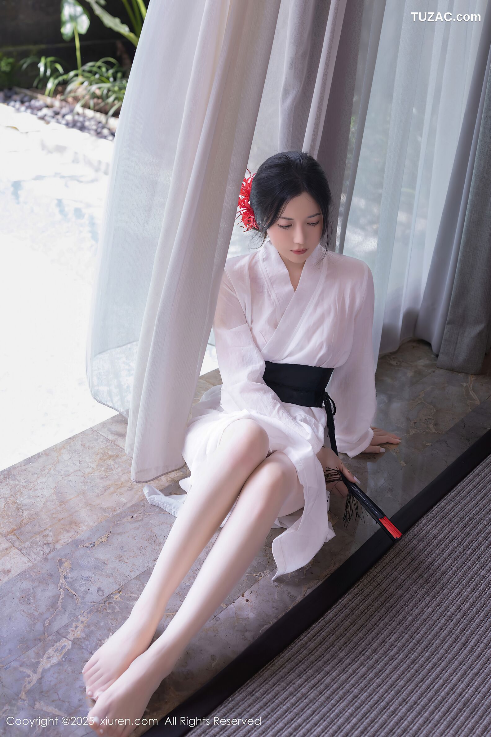 XiuRen秀人网-10514-鱼子酱Fish-日式白纱和服美胸玉腿-2025.07.04