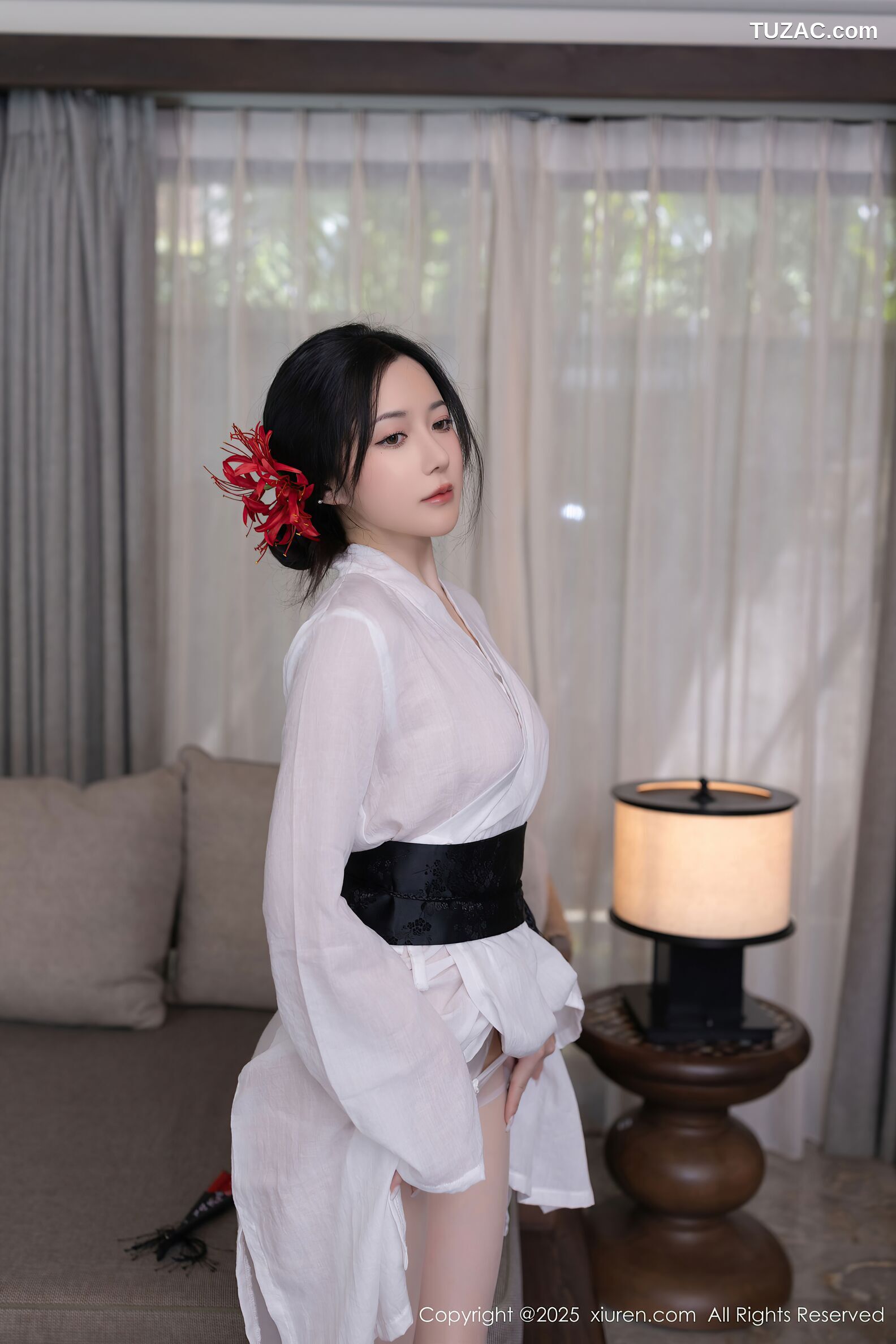 XiuRen秀人网-10514-鱼子酱Fish-日式白纱和服美胸玉腿-2025.07.04