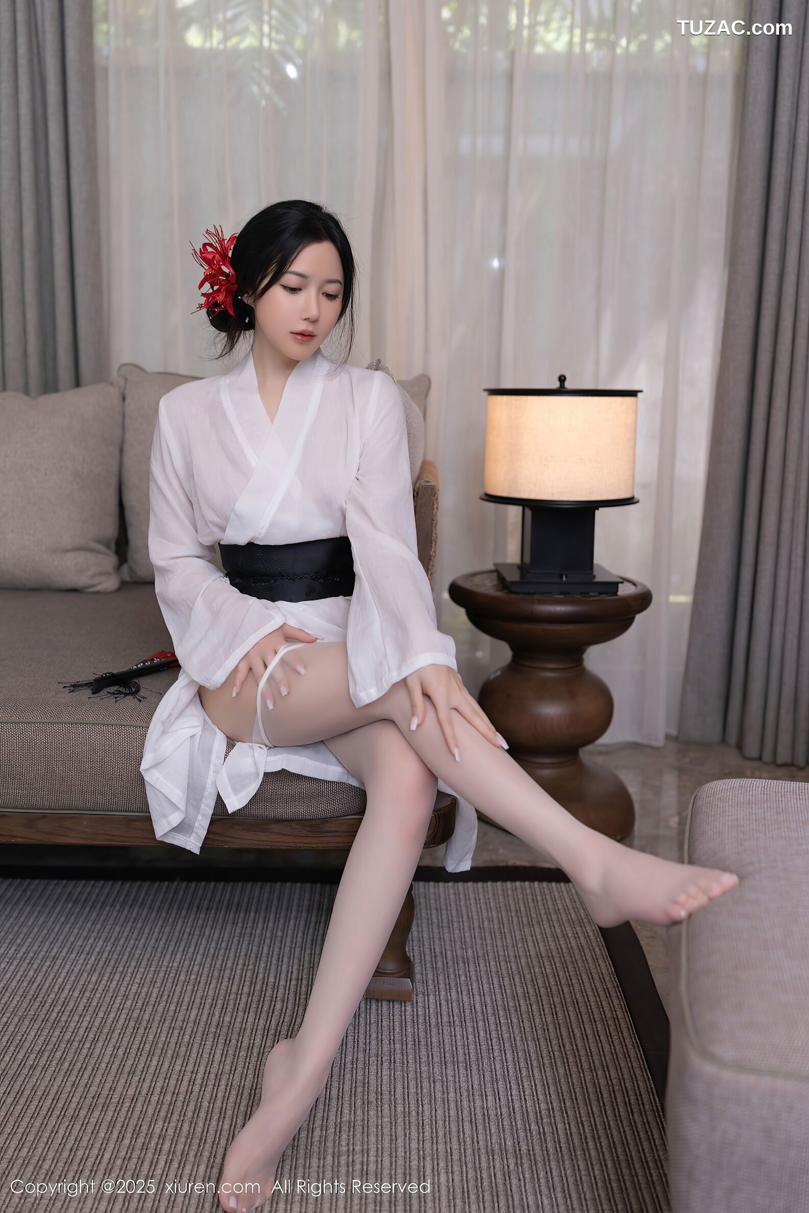 XiuRen秀人网-10514-鱼子酱Fish-日式白纱和服美胸玉腿-2025.07.04