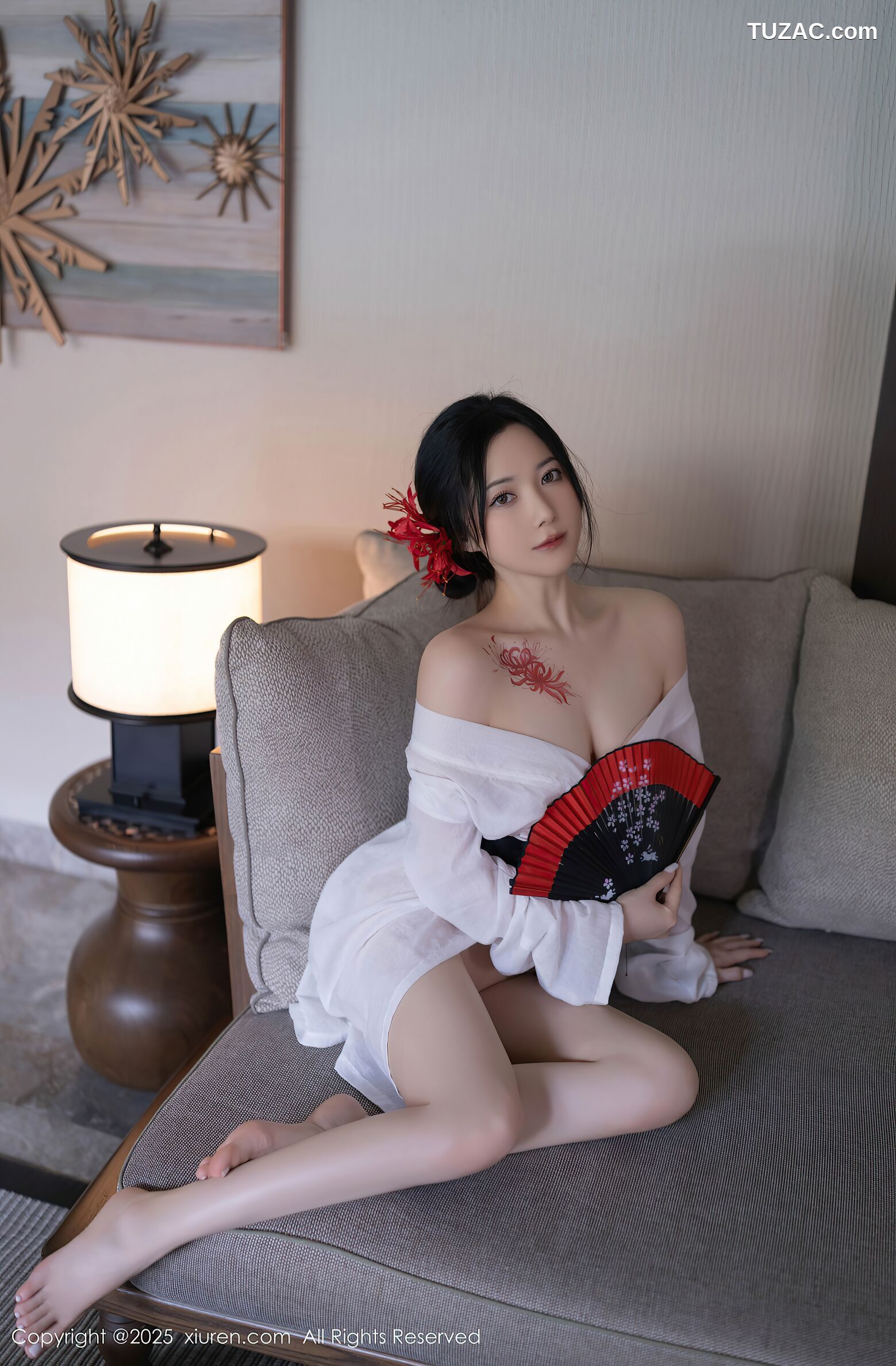 XiuRen秀人网-10514-鱼子酱Fish-日式白纱和服美胸玉腿-2025.07.04