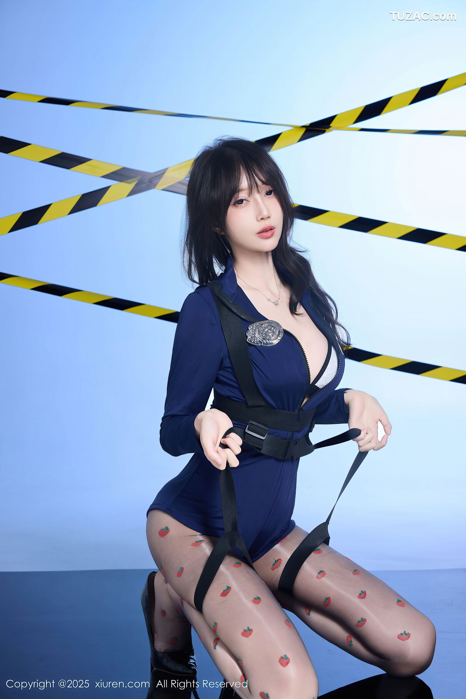 XiuRen秀人网-10544-玥儿玥er-情趣深蓝色女警制服诱惑-2025.07.14