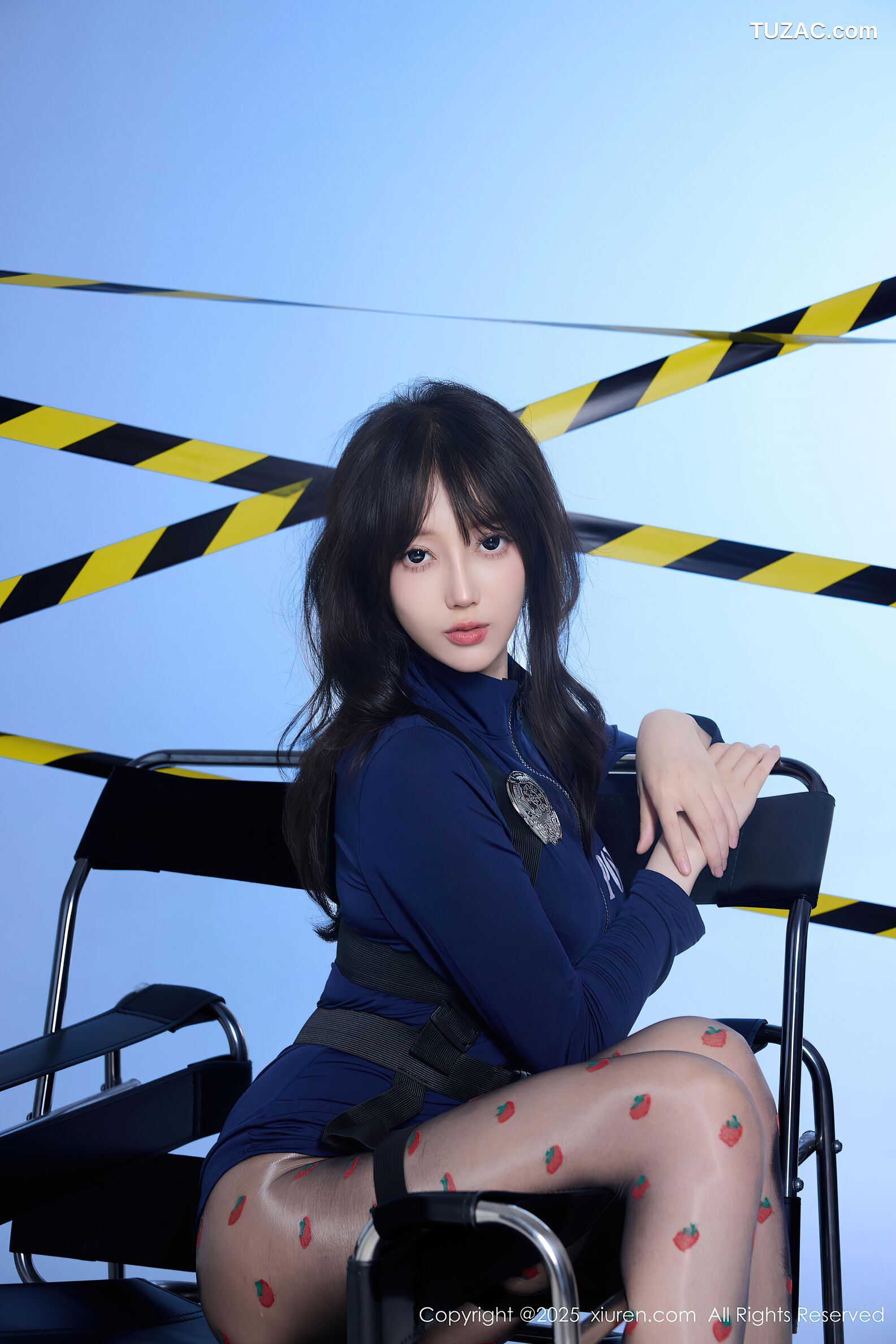 XiuRen秀人网-10544-玥儿玥er-情趣深蓝色女警制服诱惑-2025.07.14