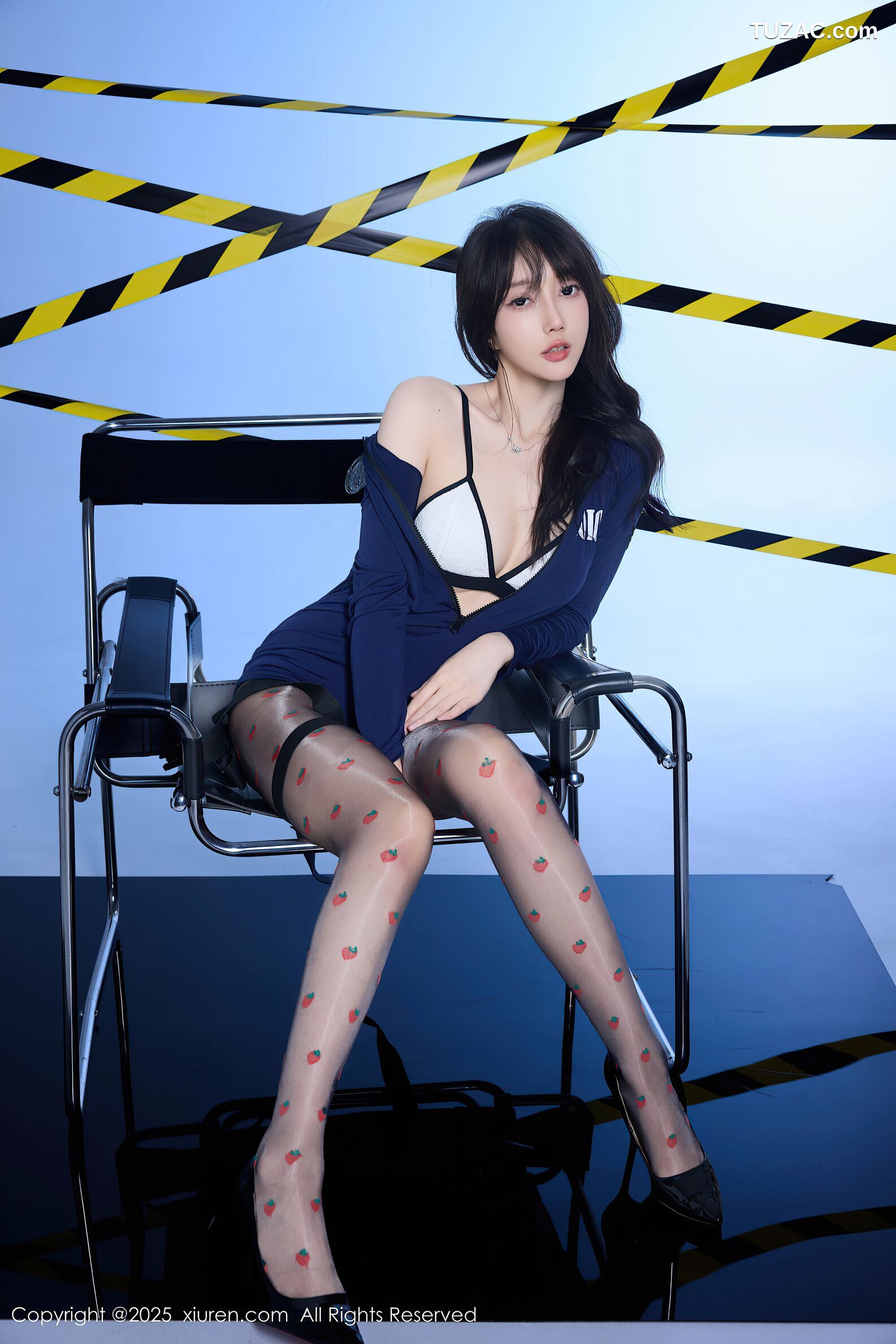 XiuRen秀人网-10544-玥儿玥er-情趣深蓝色女警制服诱惑-2025.07.14