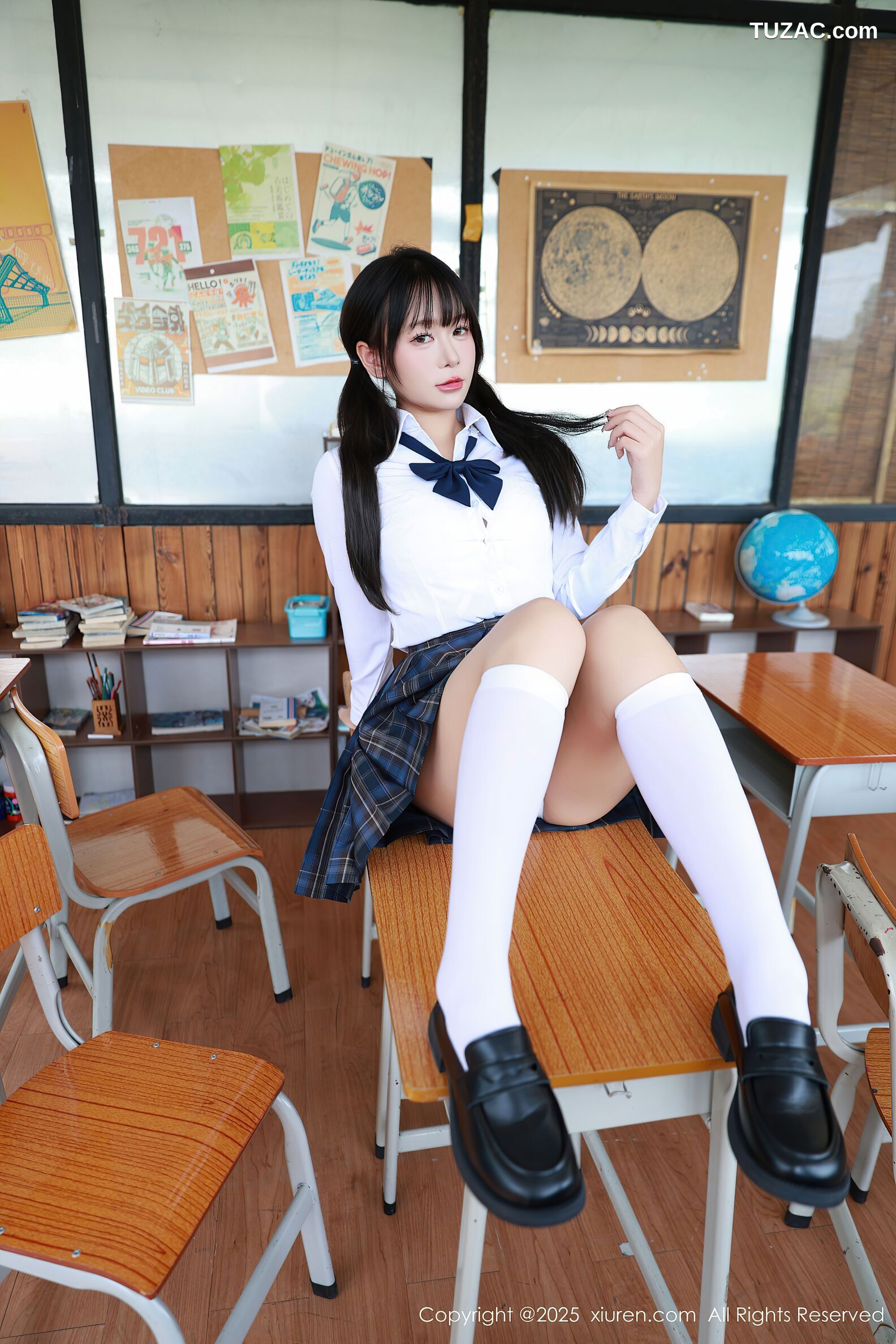 XiuRen秀人网-10602-水泽-JK制服白色丝袜-2025.07.31