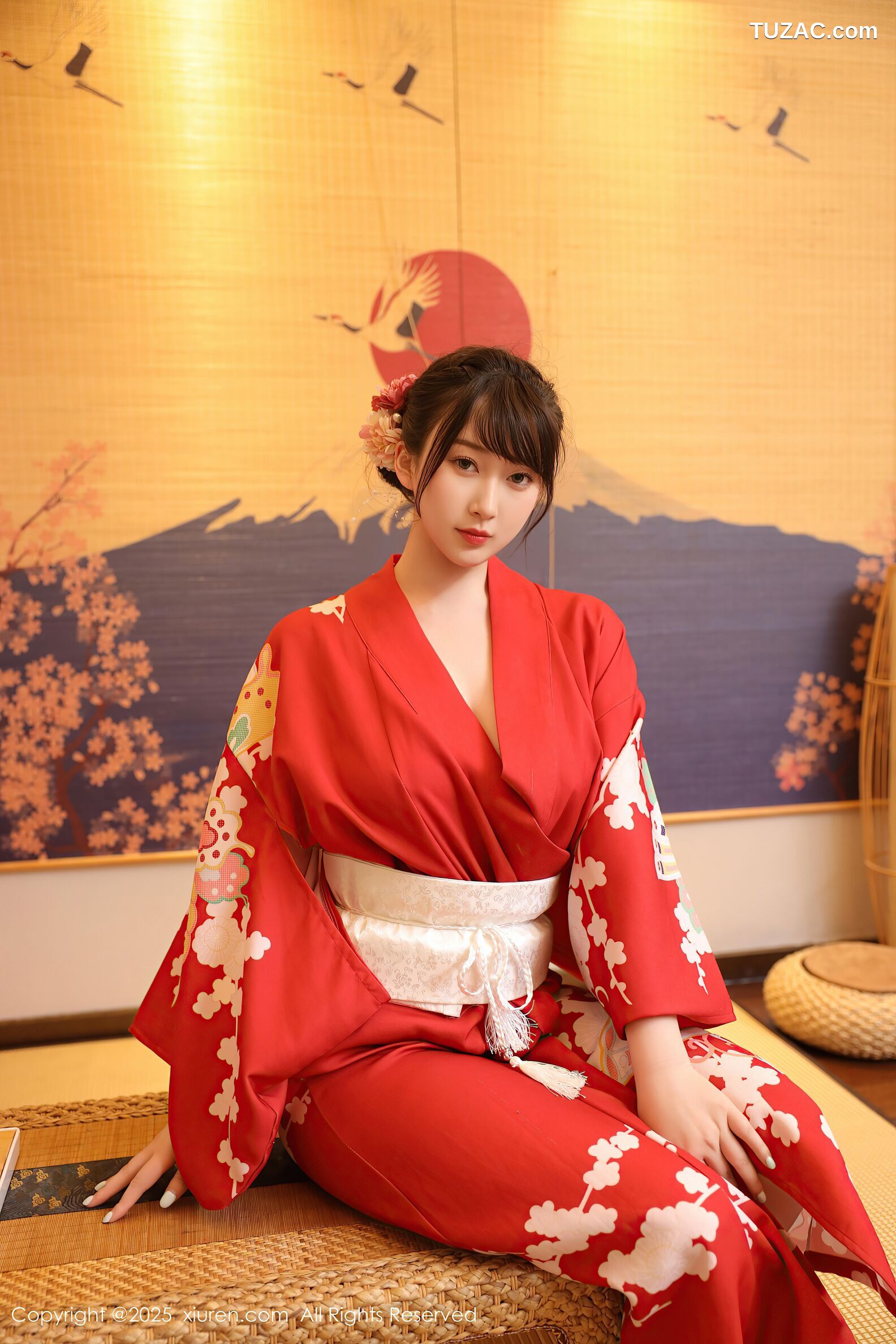 XiuRen秀人网-10624-李沁恩lrene-性感红色和服-2025.08.06
