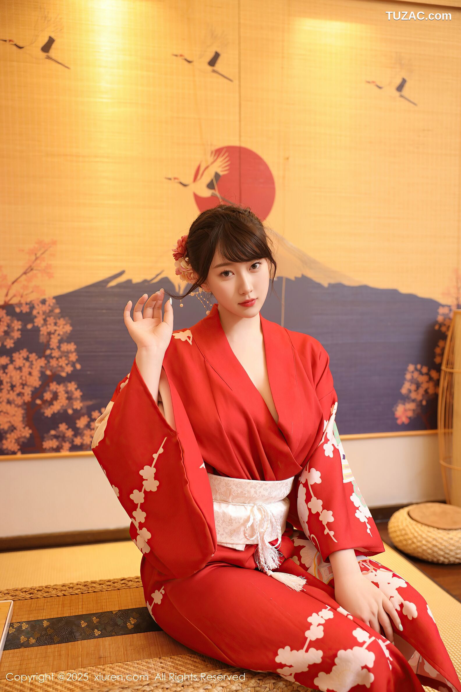 XiuRen秀人网-10624-李沁恩lrene-性感红色和服-2025.08.06