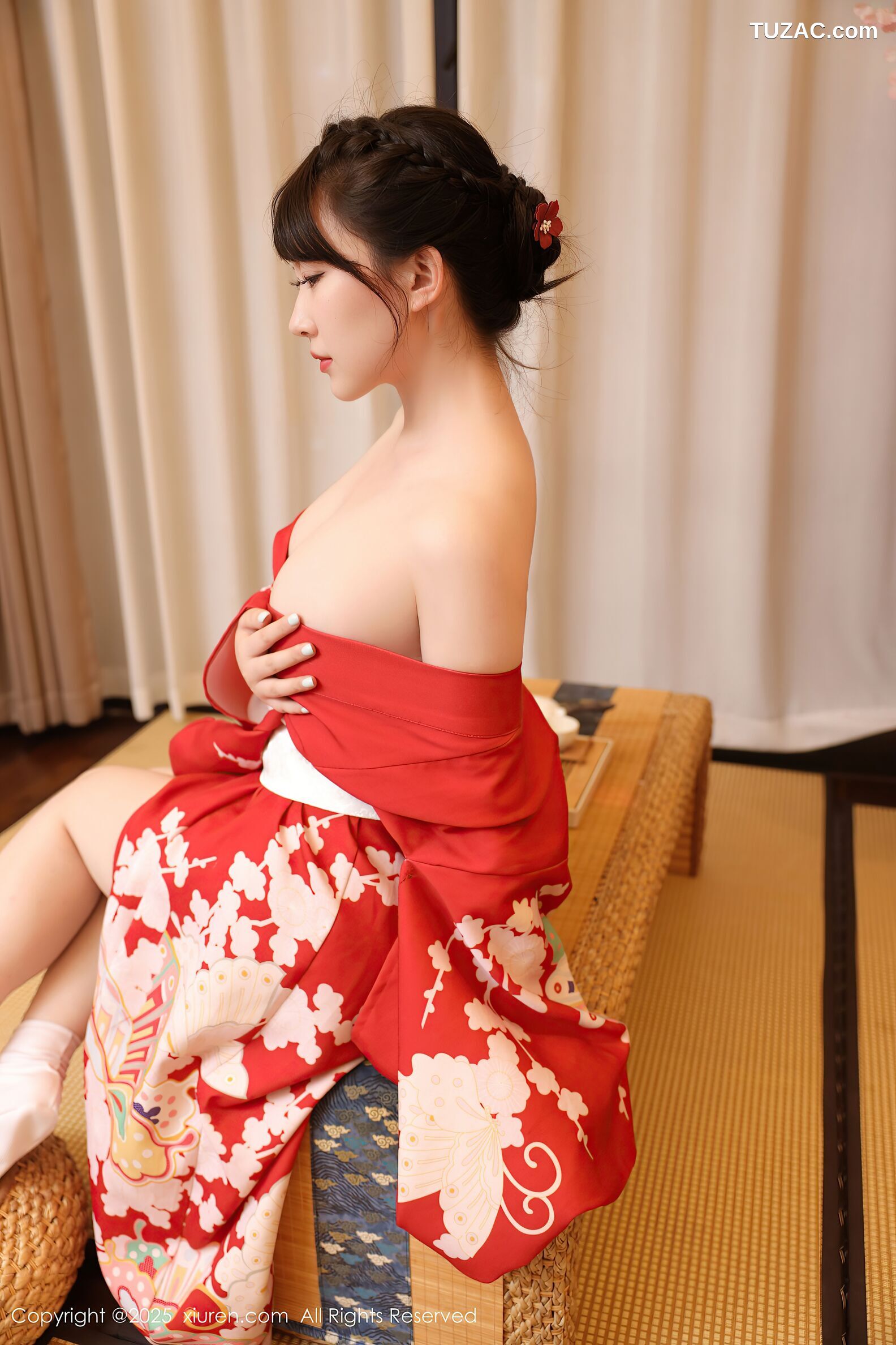 XiuRen秀人网-10624-李沁恩lrene-性感红色和服-2025.08.06