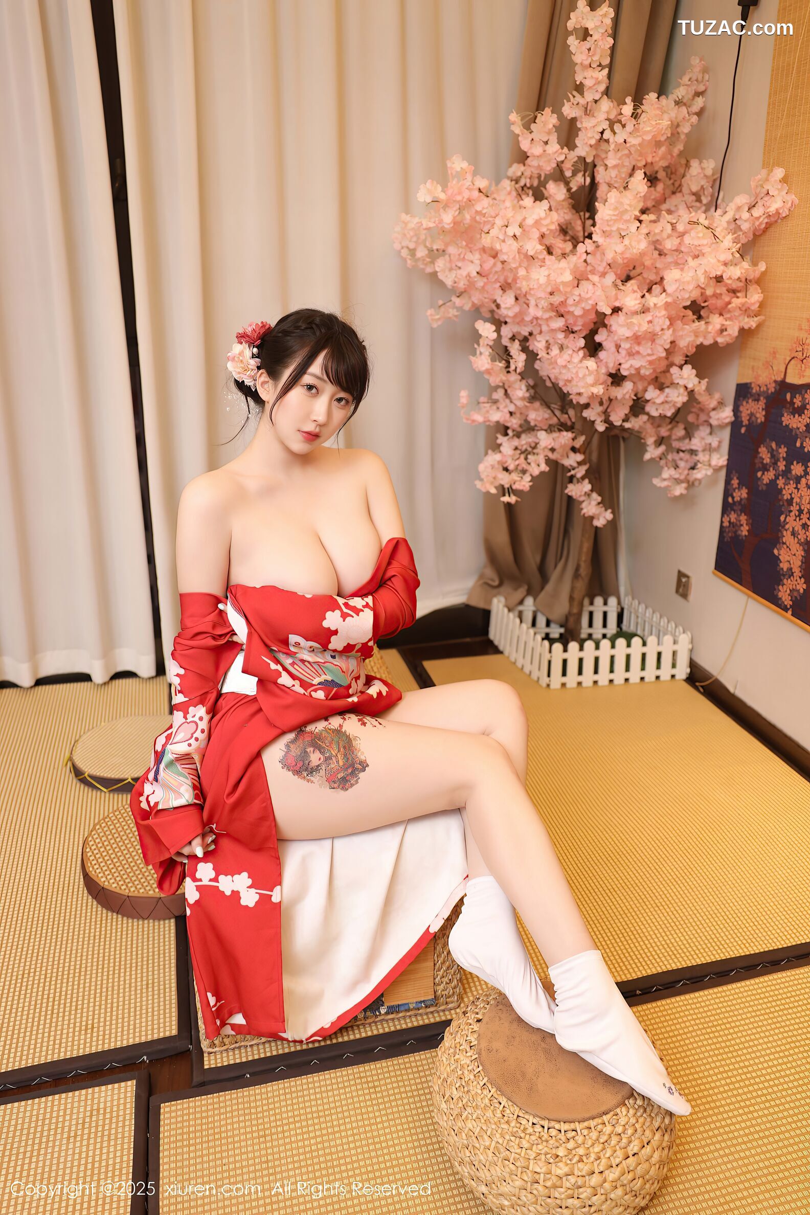 XiuRen秀人网-10624-李沁恩lrene-性感红色和服-2025.08.06