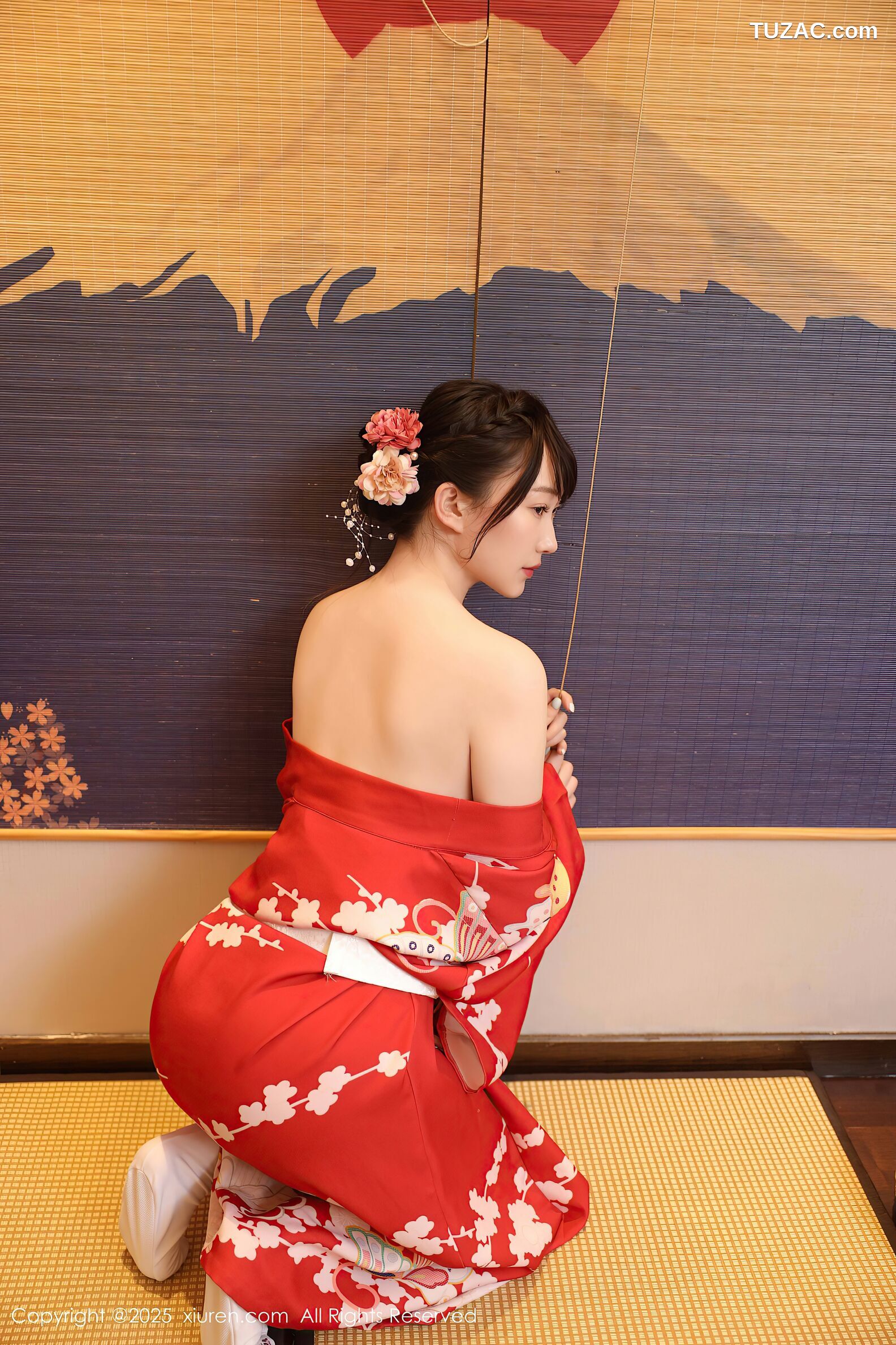 XiuRen秀人网-10624-李沁恩lrene-性感红色和服-2025.08.06