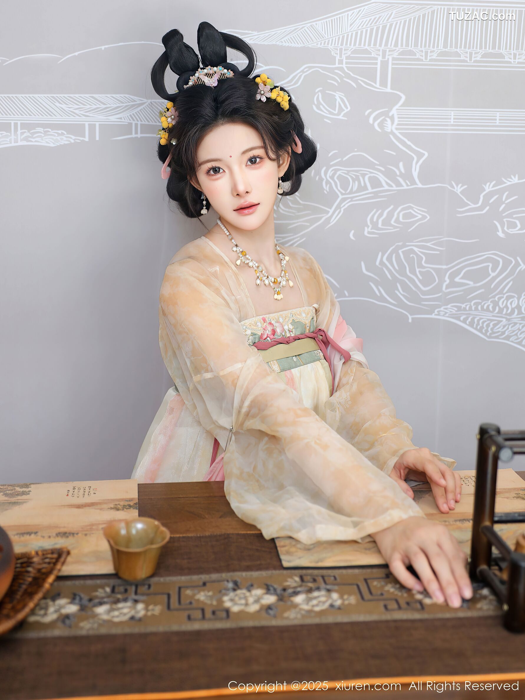 XiuRen秀人网-10645-梨霜儿-浅色古风汉服茶道-2025.08.13