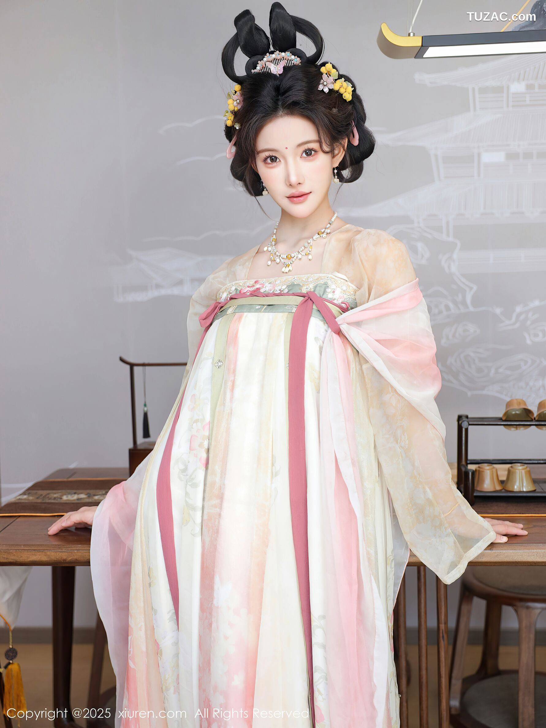 XiuRen秀人网-10645-梨霜儿-浅色古风汉服茶道-2025.08.13