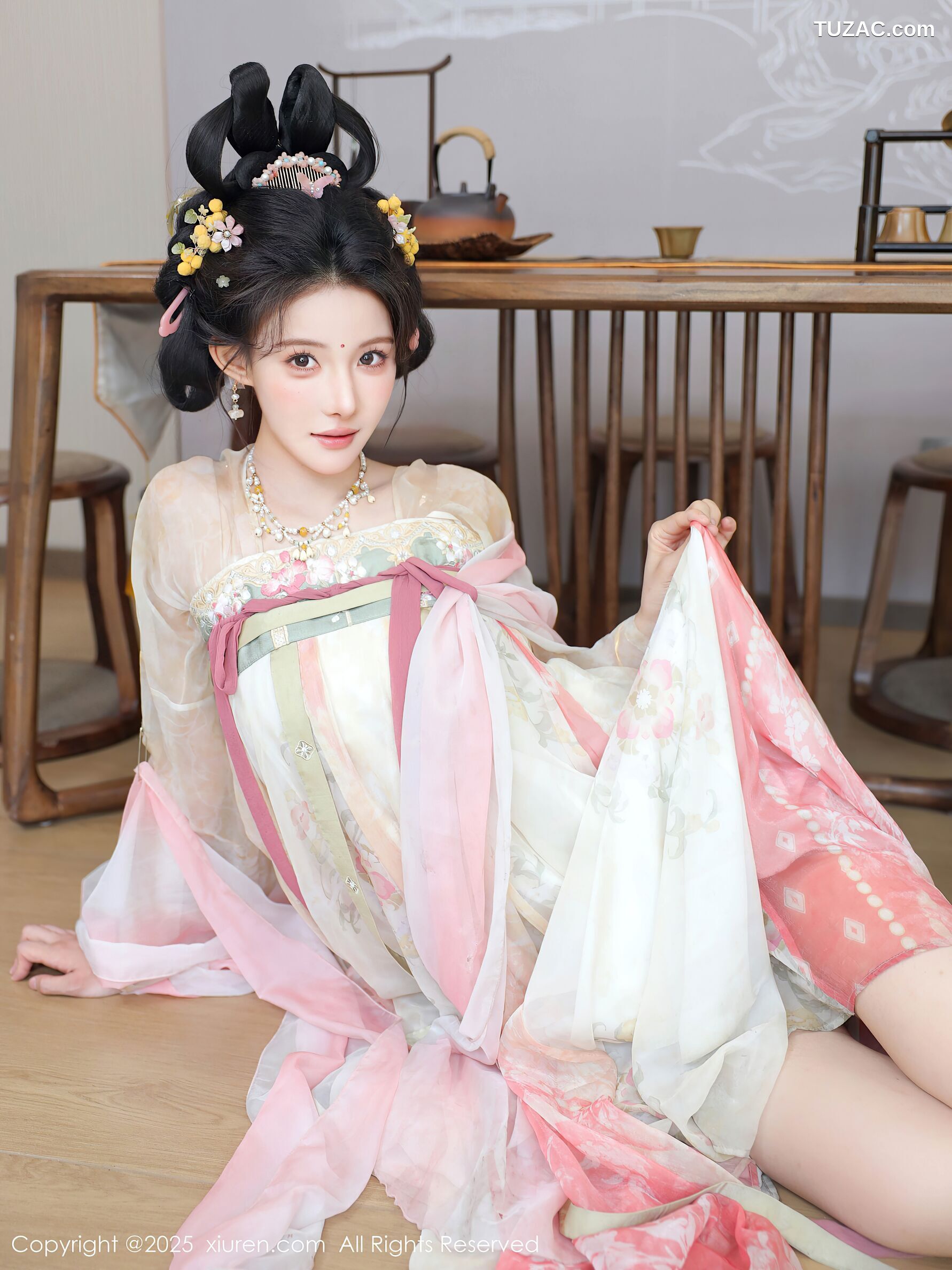 XiuRen秀人网-10645-梨霜儿-浅色古风汉服茶道-2025.08.13