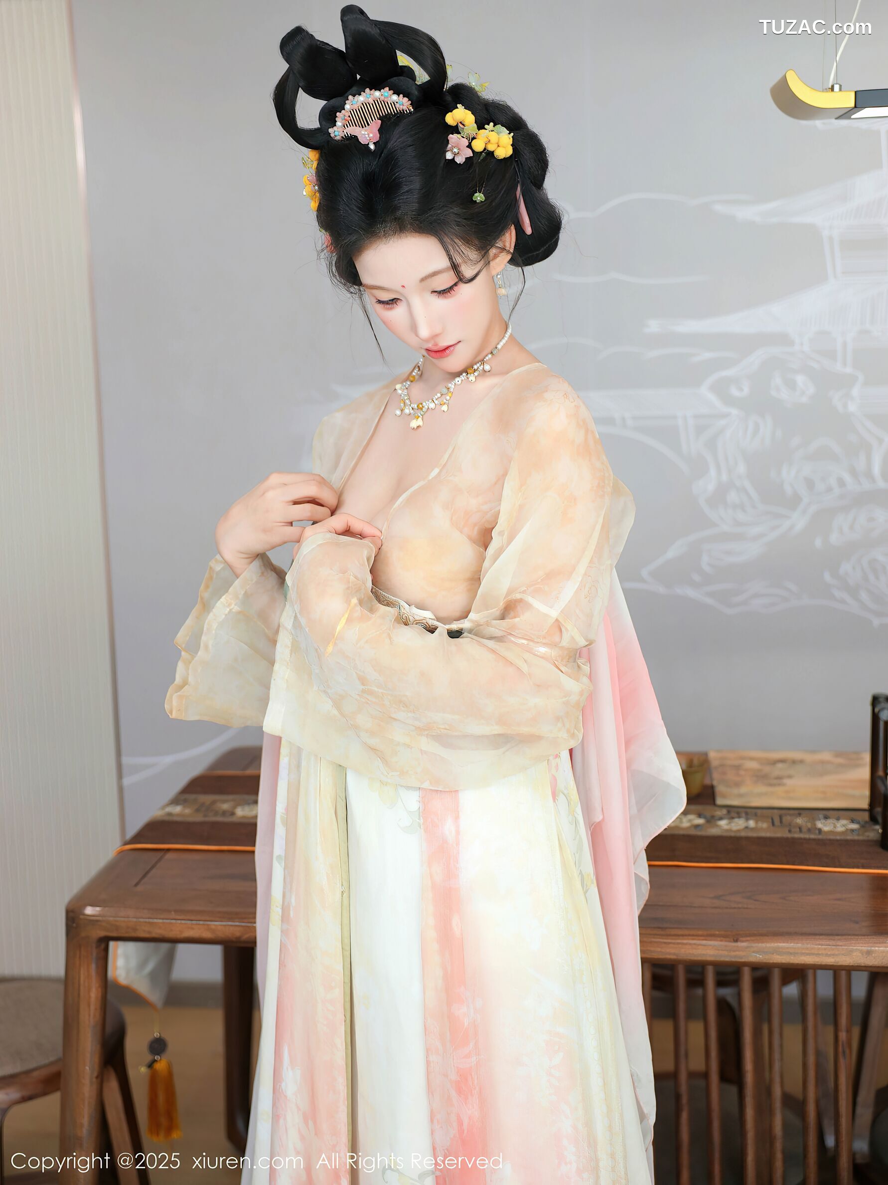 XiuRen秀人网-10645-梨霜儿-浅色古风汉服茶道-2025.08.13