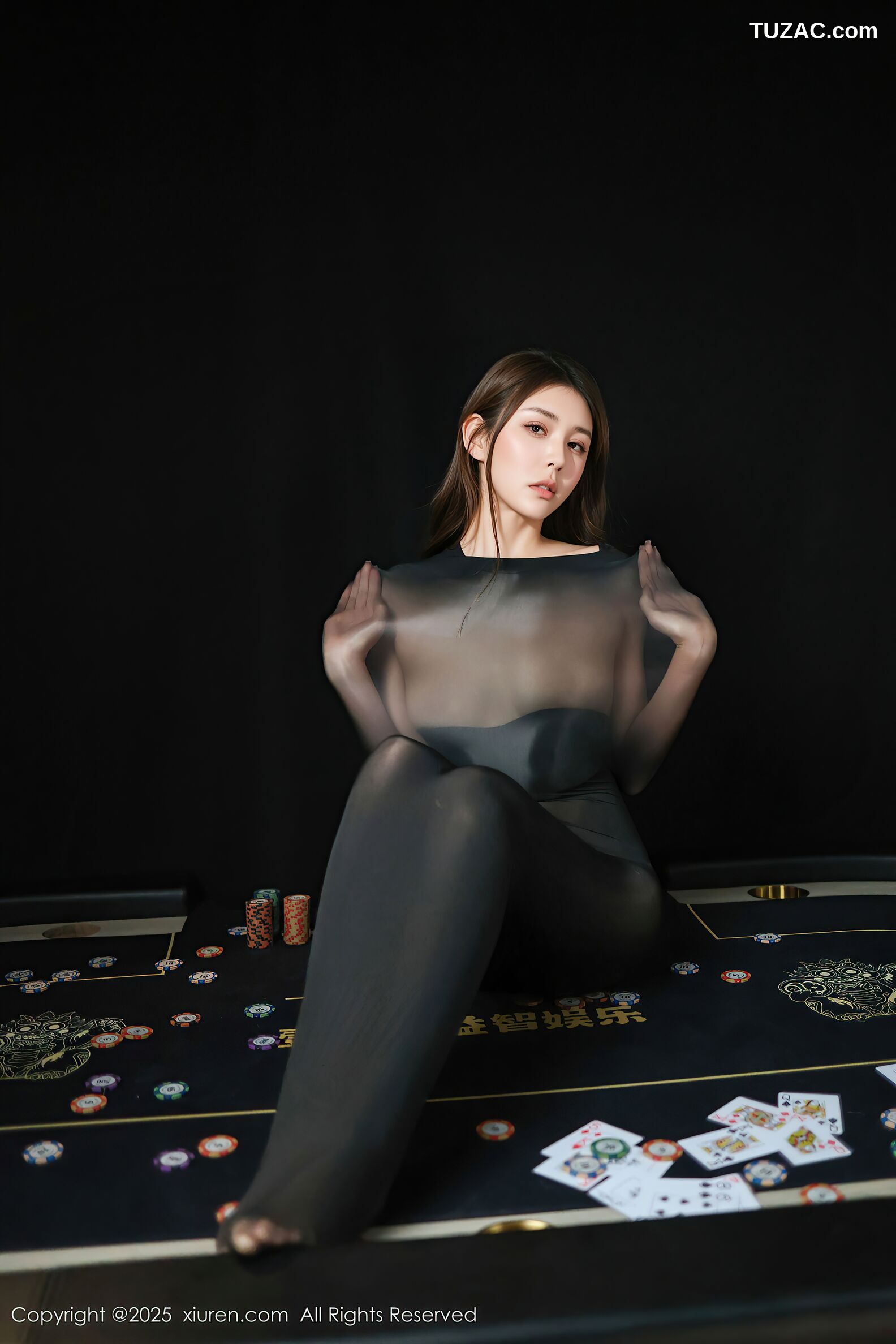 XiuRen秀人网-10713-悦兮-连体黑丝黑内衣-2025.09.01
