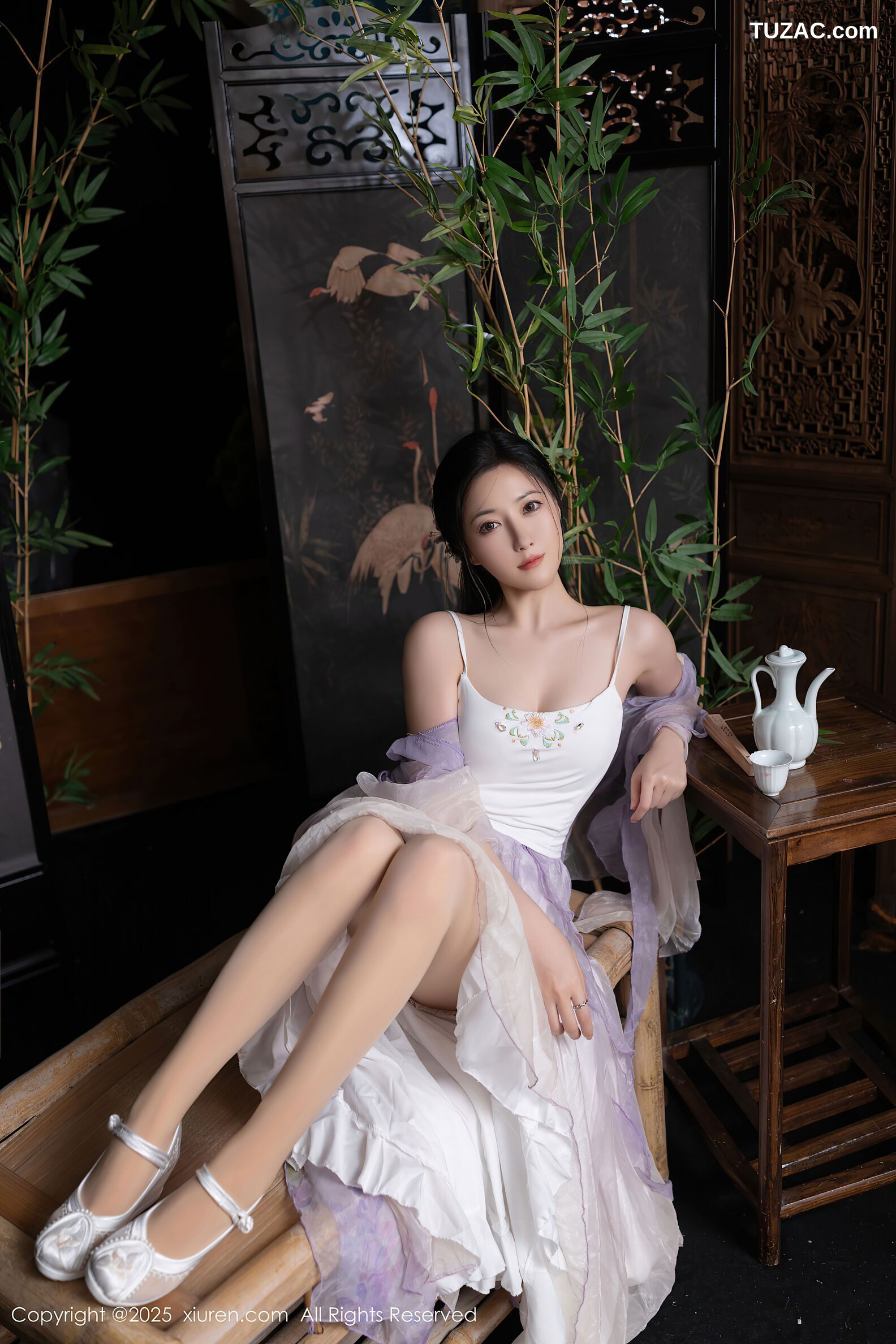 XiuRen秀人网-10737-鱼子酱Fish-古风淡紫纱裙-2025.09.05