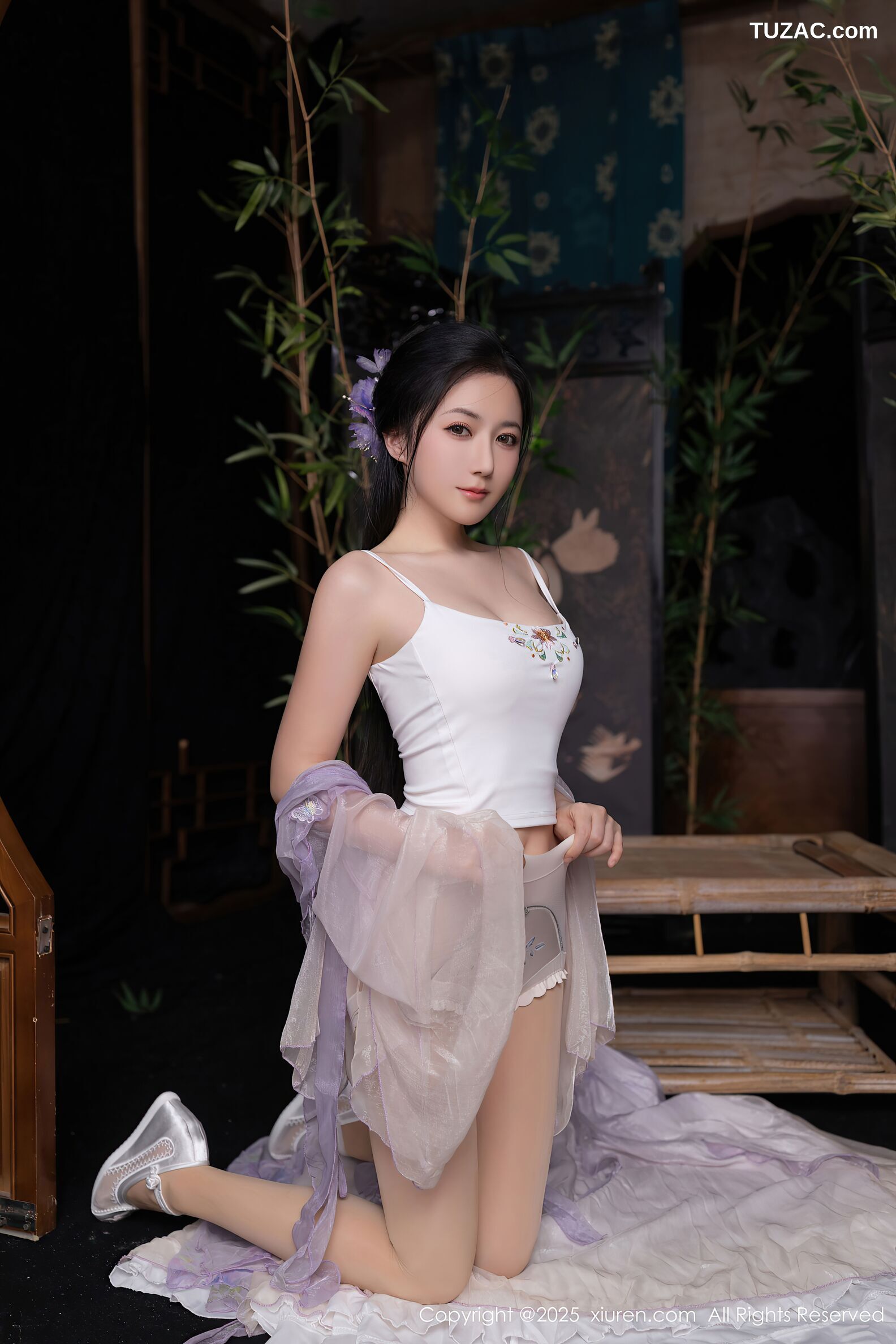 XiuRen秀人网-10737-鱼子酱Fish-古风淡紫纱裙-2025.09.05