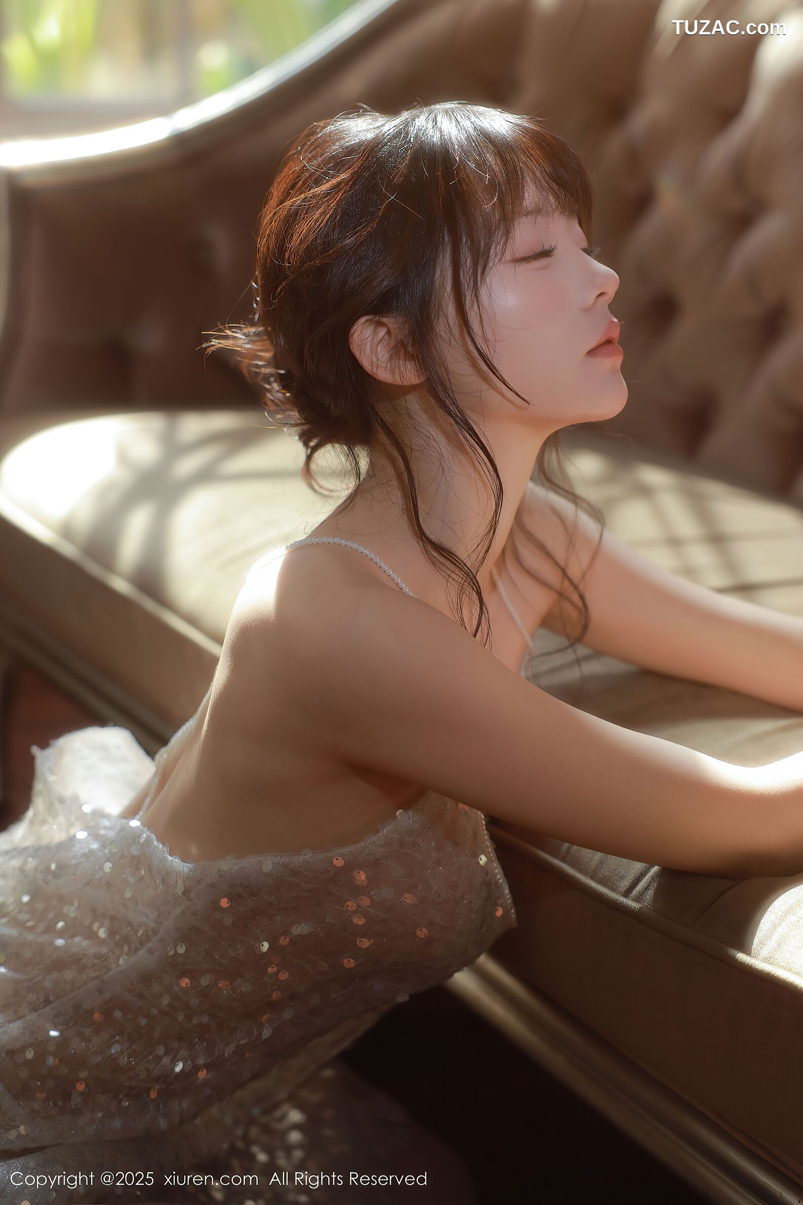 XiuRen秀人网-10799-佘贝拉-Bella-轻透白纱白色情趣内衣-2025.09.24