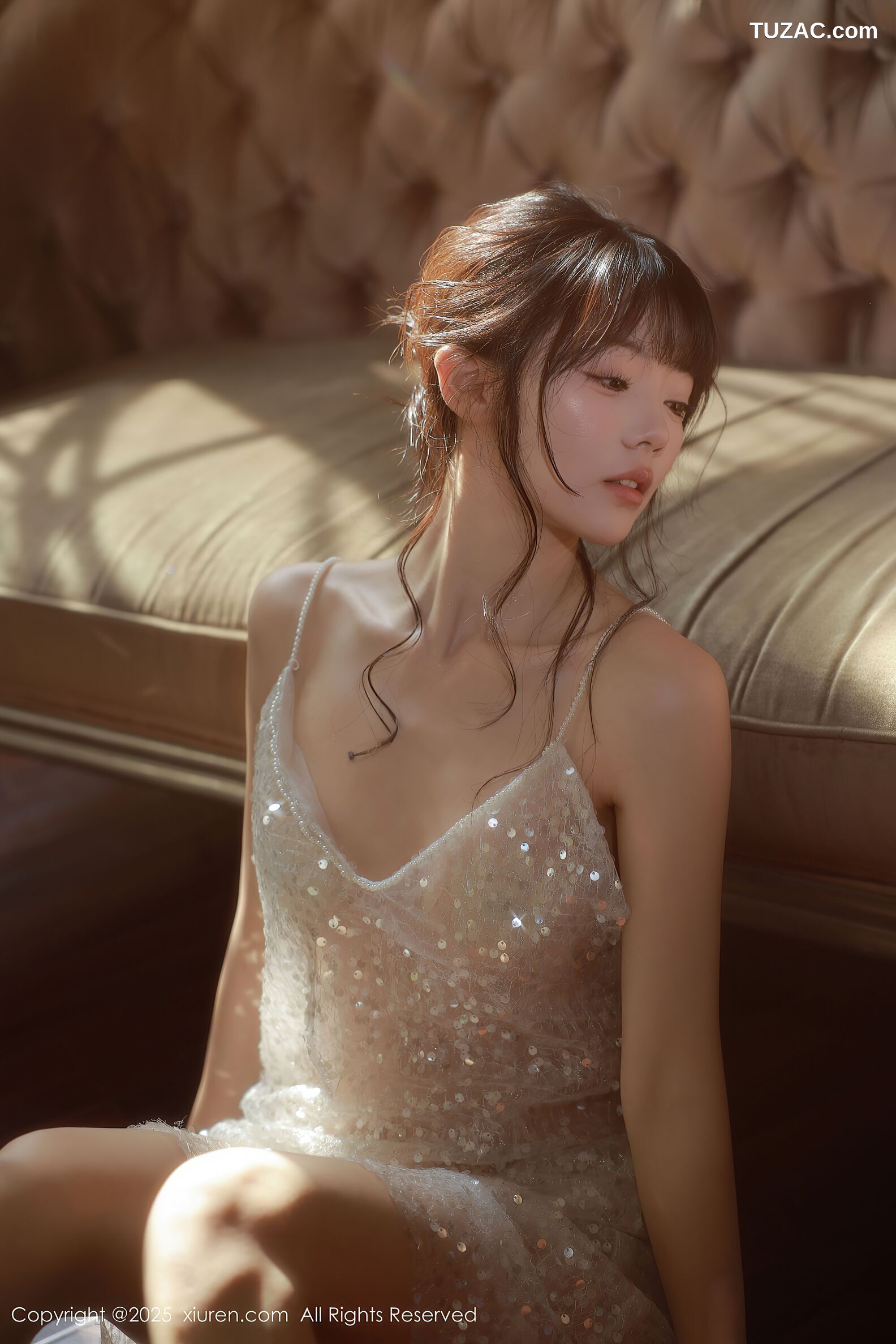 XiuRen秀人网-10799-佘贝拉-Bella-轻透白纱白色情趣内衣-2025.09.24