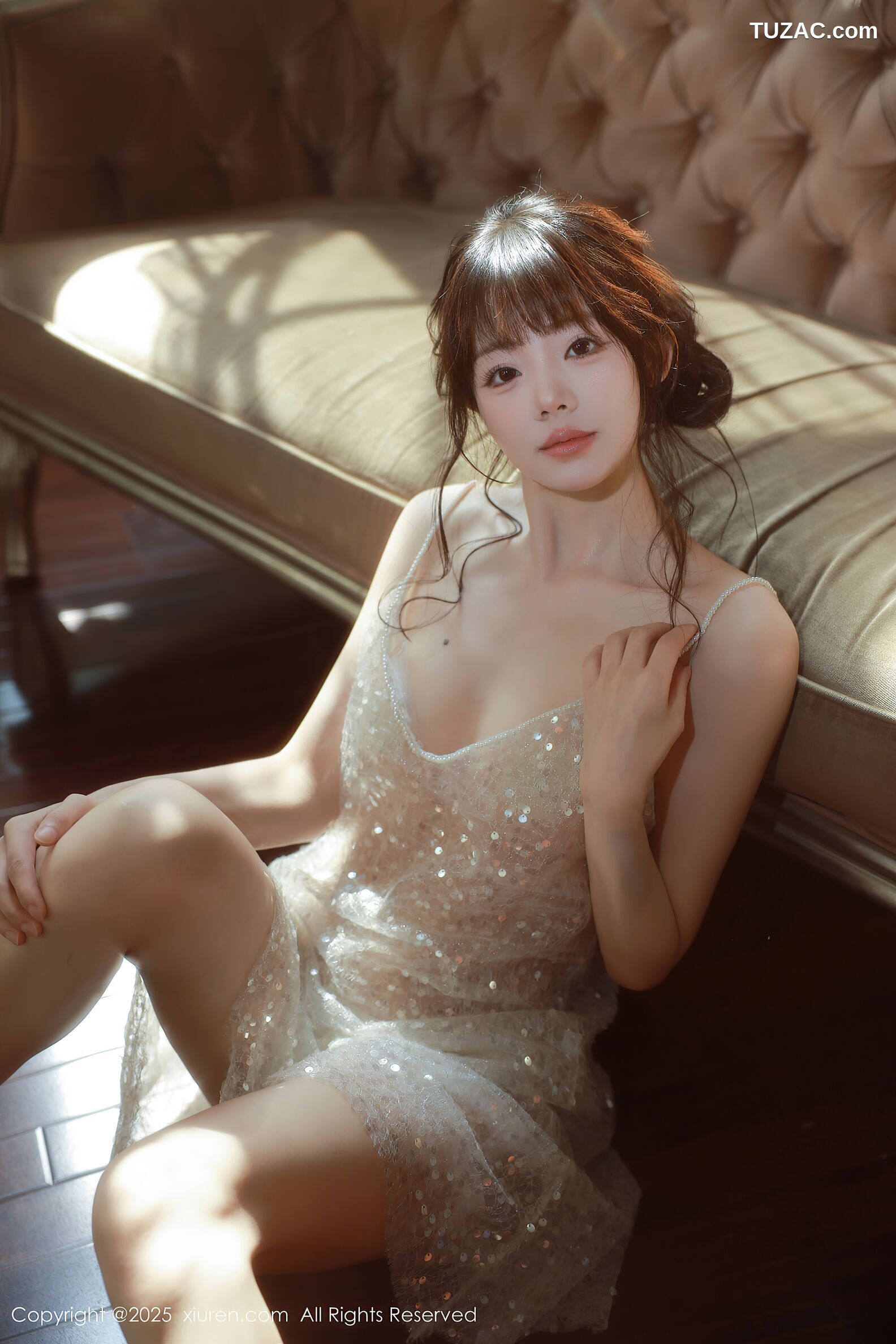 XiuRen秀人网-10799-佘贝拉-Bella-轻透白纱白色情趣内衣-2025.09.24