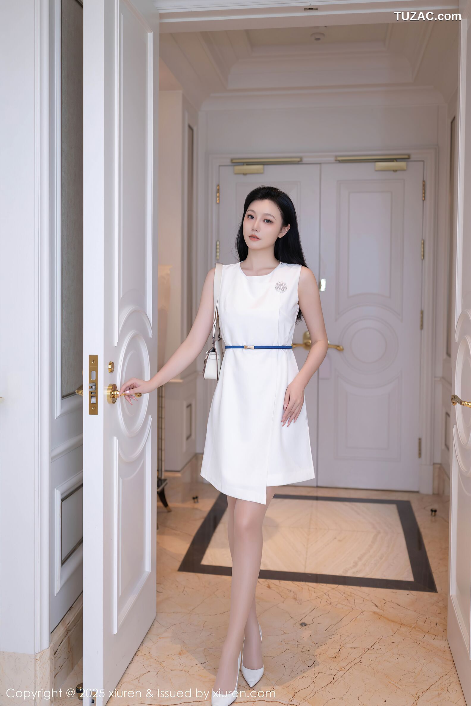 XiuRen秀人网-10829-安然anran-白色连夜短裙灰蓝内衣-2025.09.29