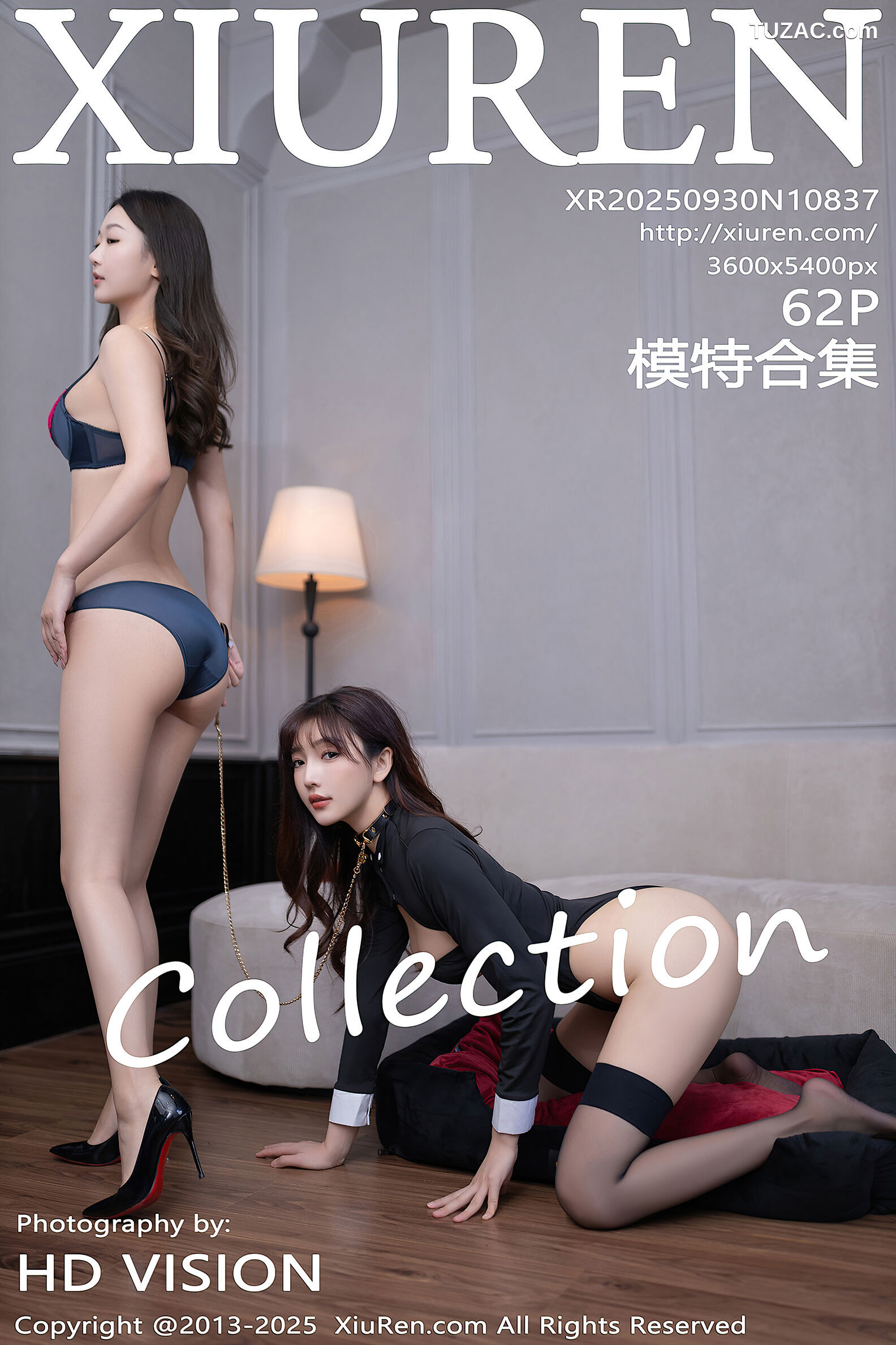 XiuRen秀人网-10837-唐安琪-陆萱萱-模特合集姐妹花-主人与女仆-2025.09.30
