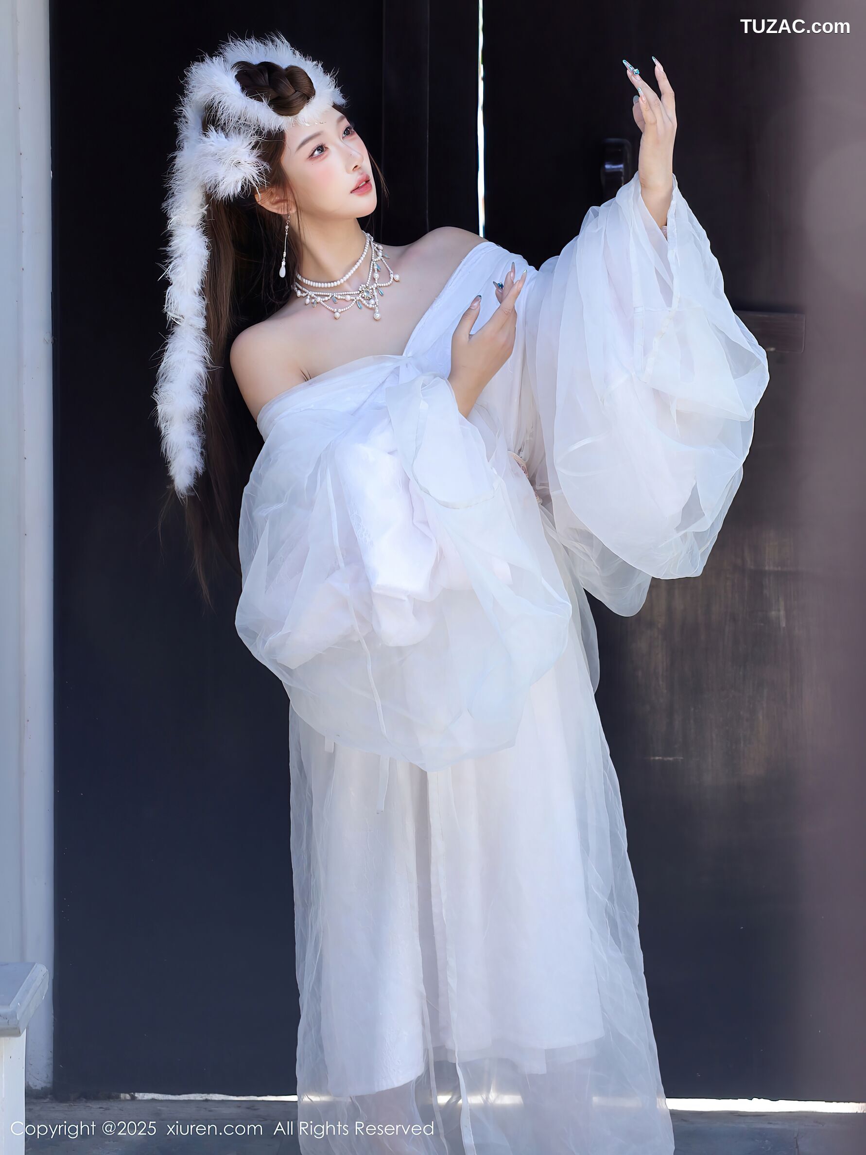 XiuRen秀人网-10843-金允希Yuki-古风白纱裙-2025.10.09