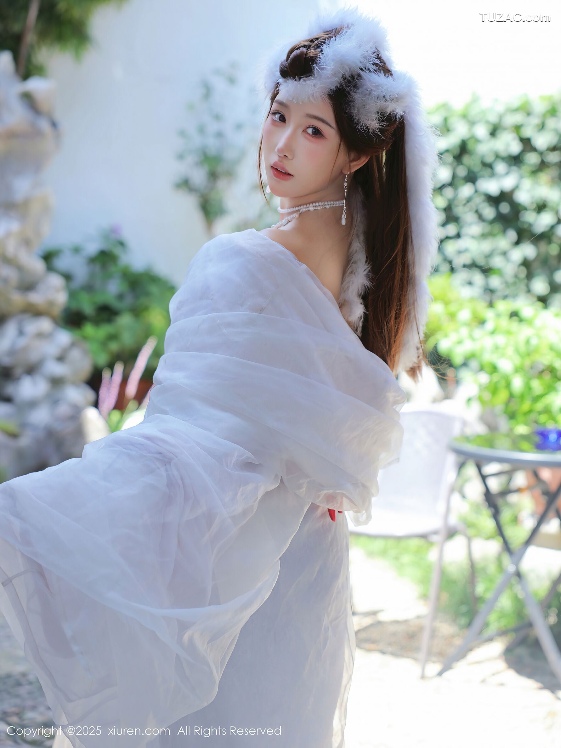 XiuRen秀人网-10843-金允希Yuki-古风白纱裙-2025.10.09