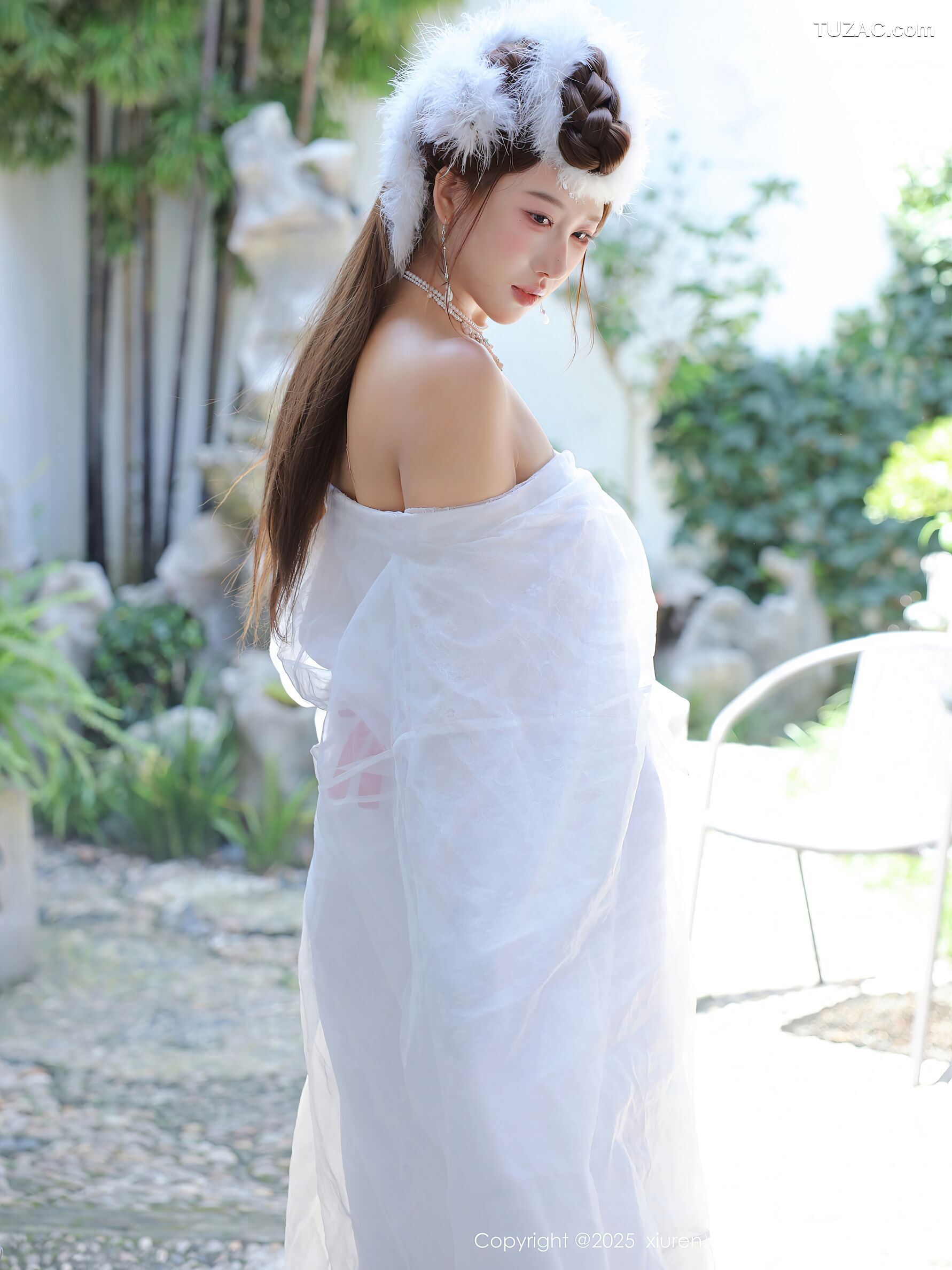 XiuRen秀人网-10843-金允希Yuki-古风白纱裙-2025.10.09