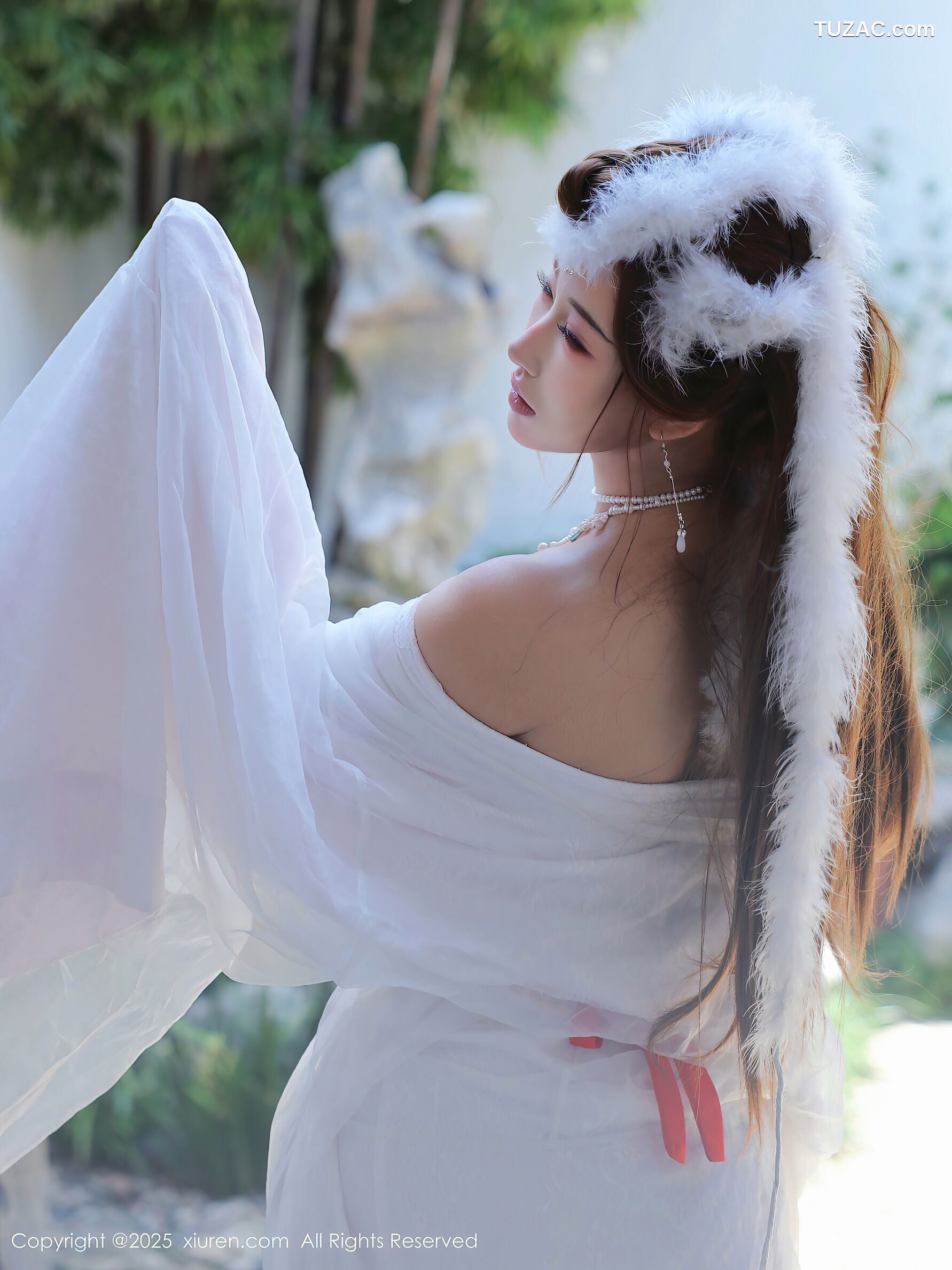 XiuRen秀人网-10843-金允希Yuki-古风白纱裙-2025.10.09