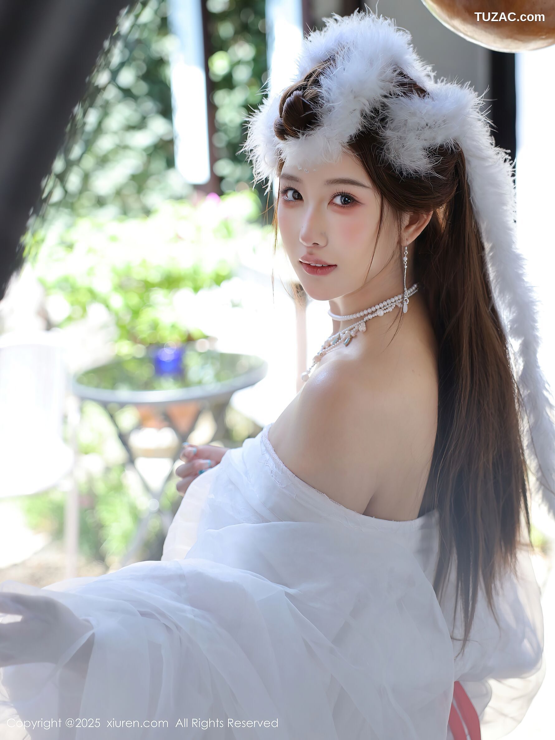 XiuRen秀人网-10843-金允希Yuki-古风白纱裙-2025.10.09