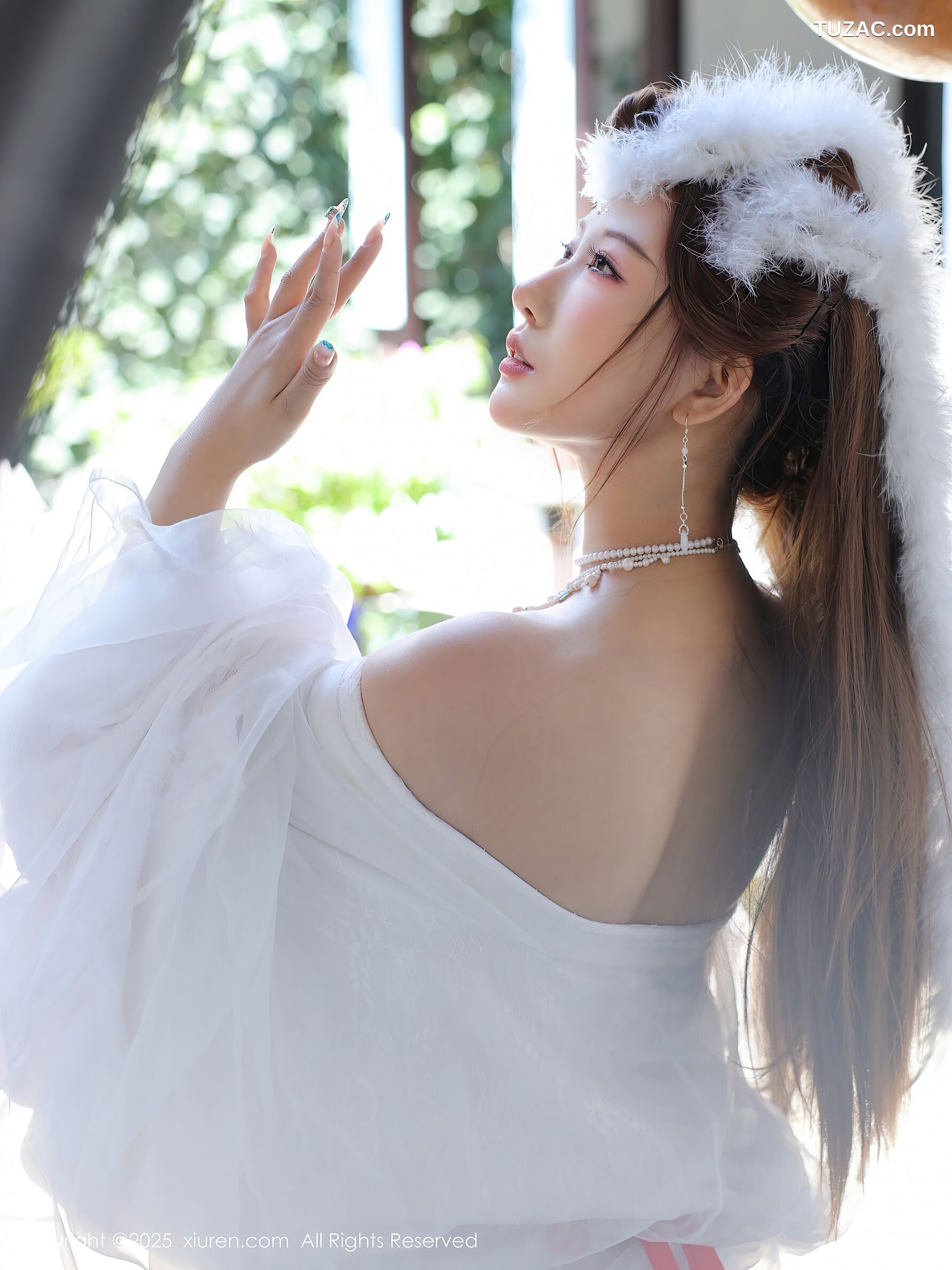 XiuRen秀人网-10843-金允希Yuki-古风白纱裙-2025.10.09
