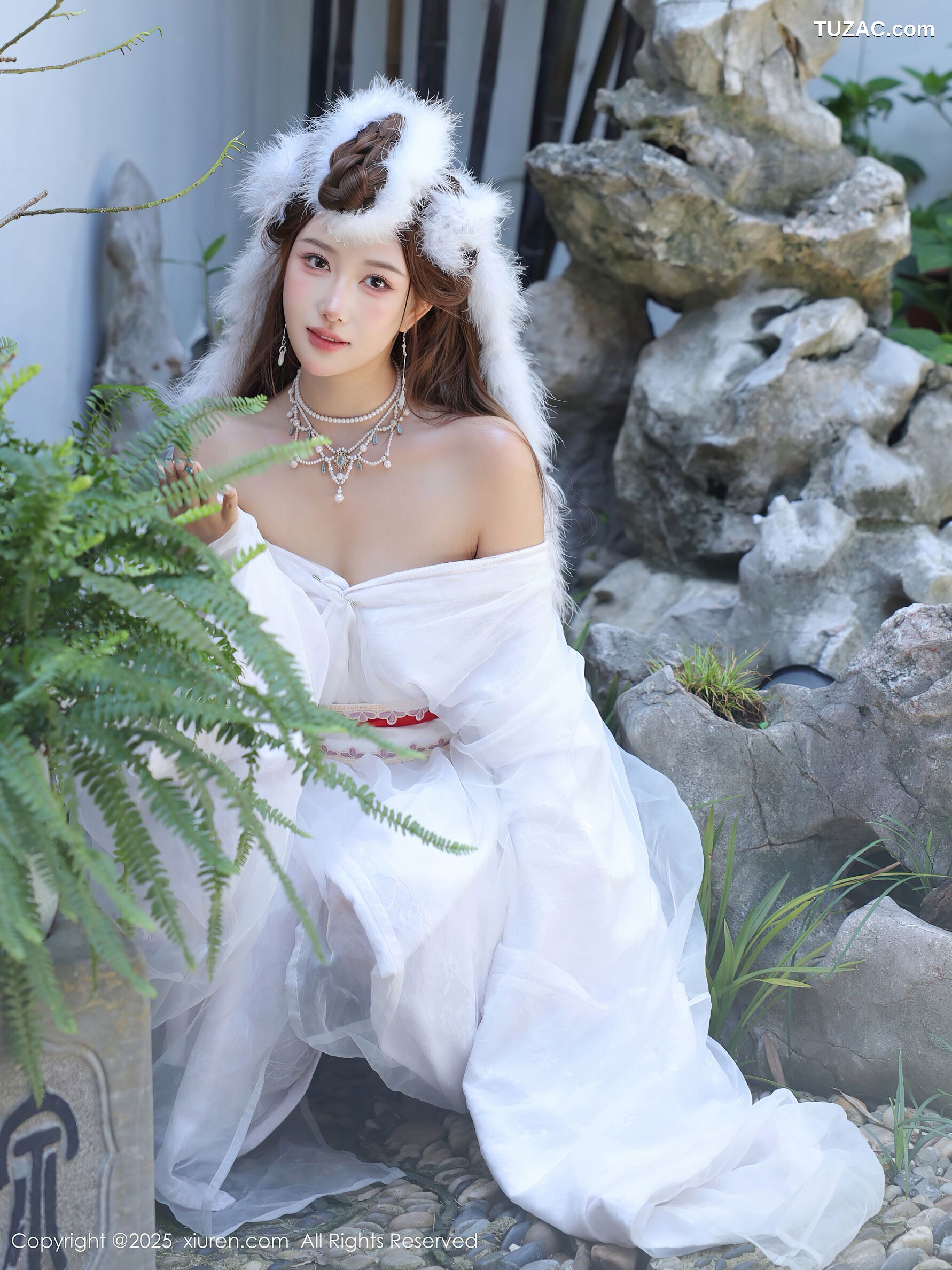 XiuRen秀人网-10843-金允希Yuki-古风白纱裙-2025.10.09