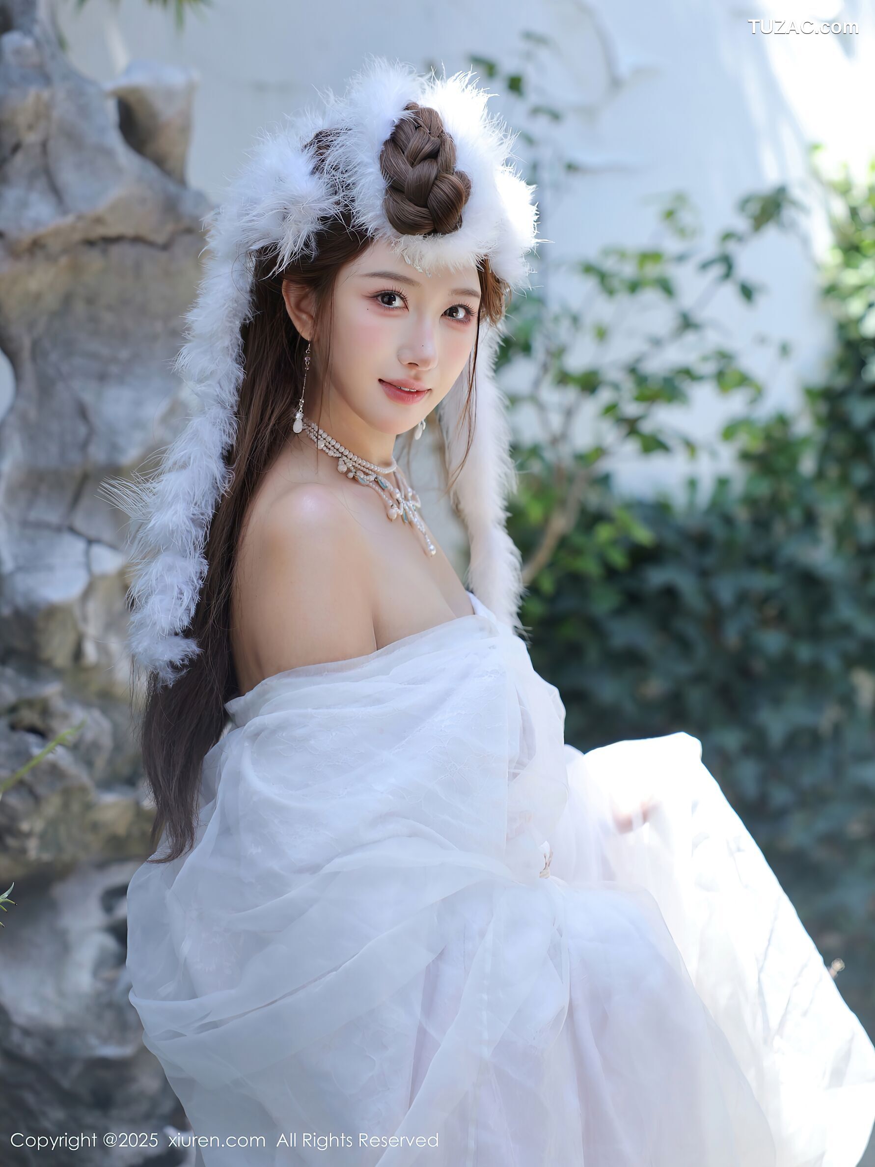 XiuRen秀人网-10843-金允希Yuki-古风白纱裙-2025.10.09