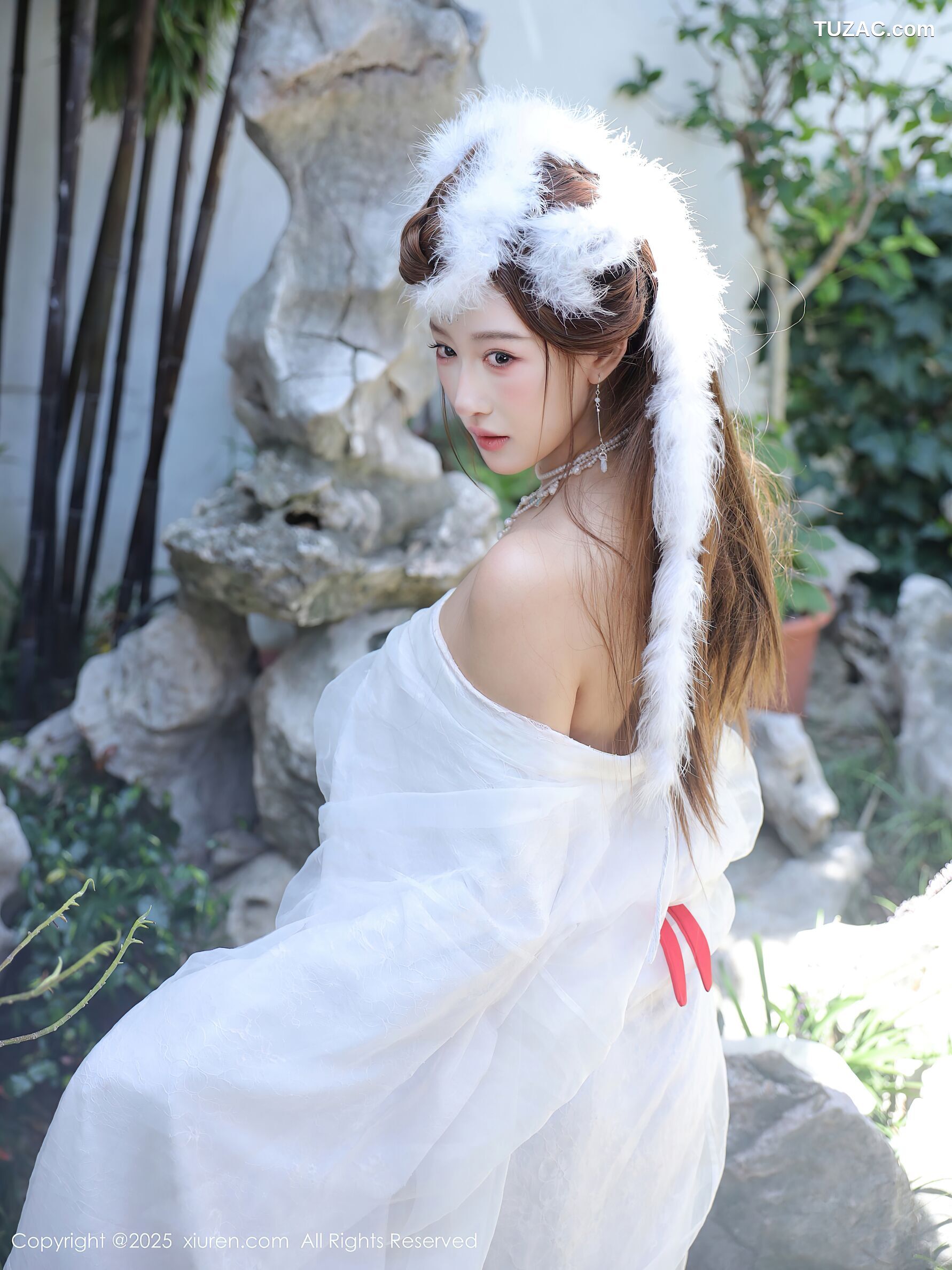 XiuRen秀人网-10843-金允希Yuki-古风白纱裙-2025.10.09