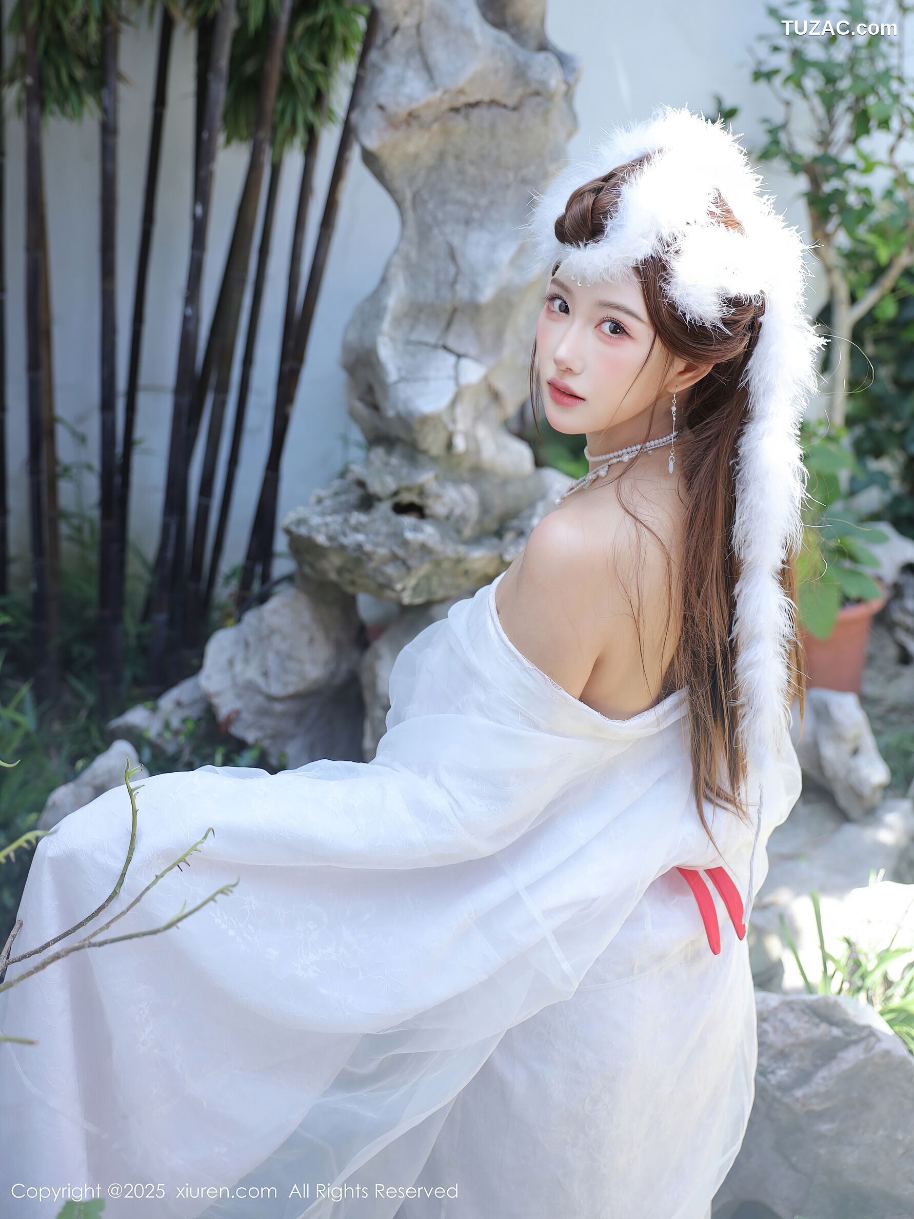 XiuRen秀人网-10843-金允希Yuki-古风白纱裙-2025.10.09