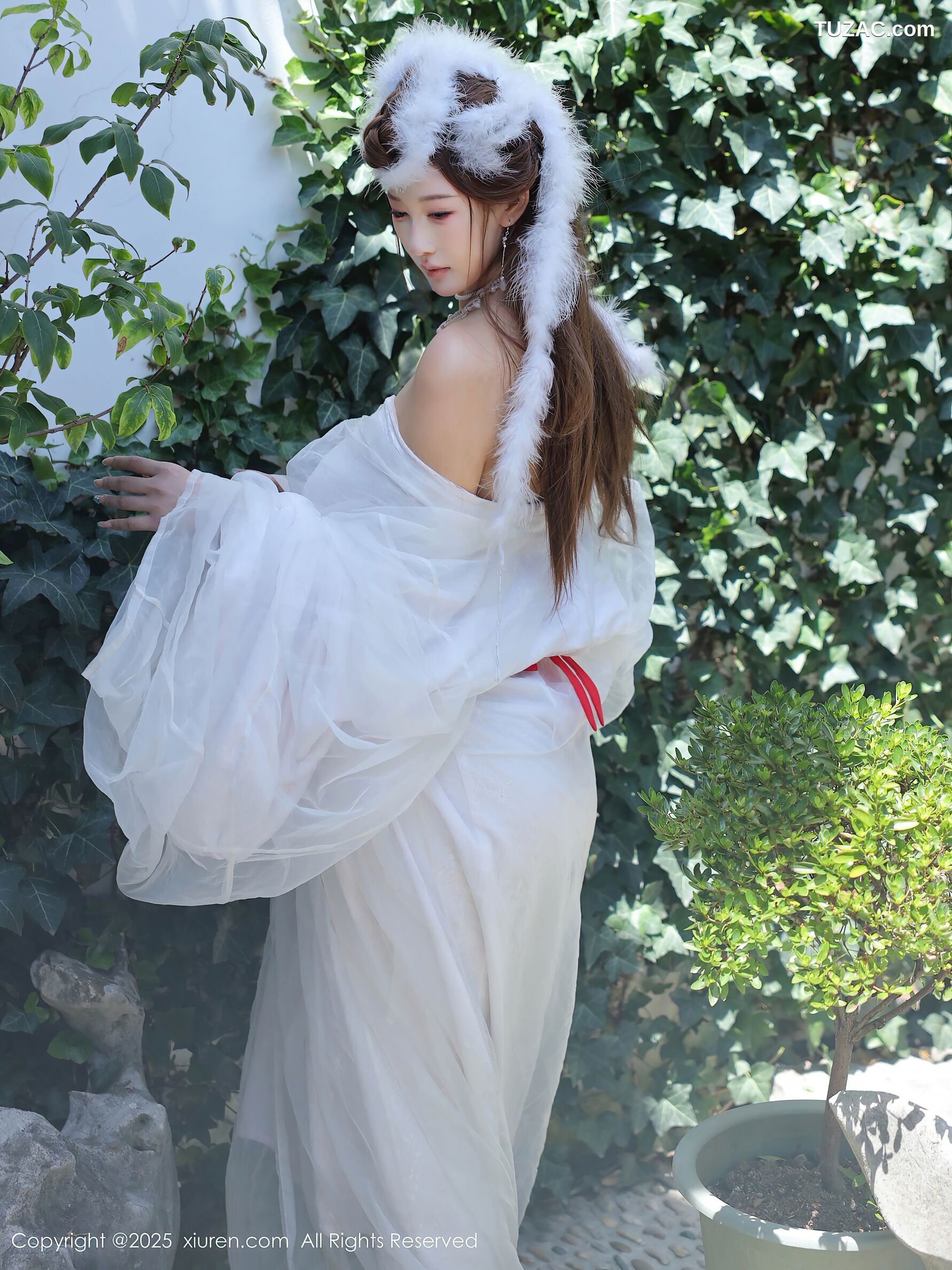 XiuRen秀人网-10843-金允希Yuki-古风白纱裙-2025.10.09