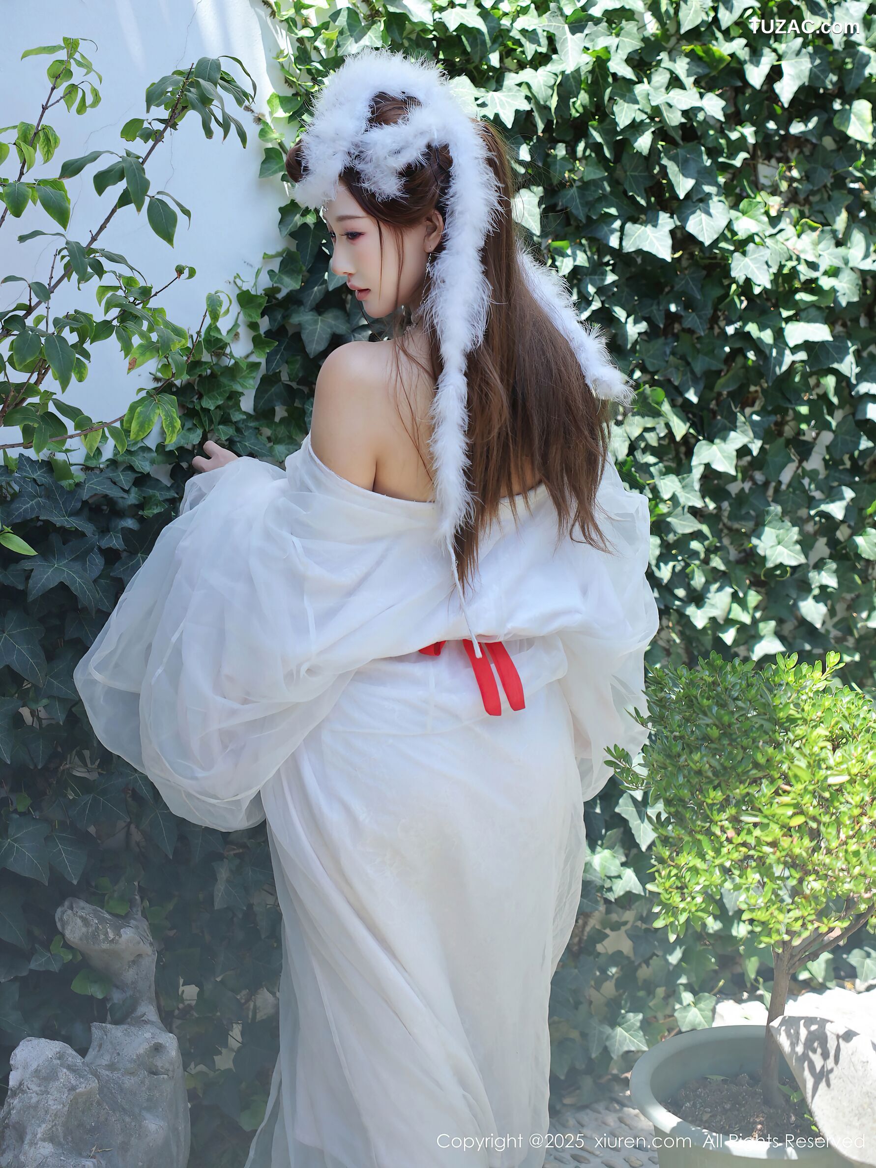 XiuRen秀人网-10843-金允希Yuki-古风白纱裙-2025.10.09