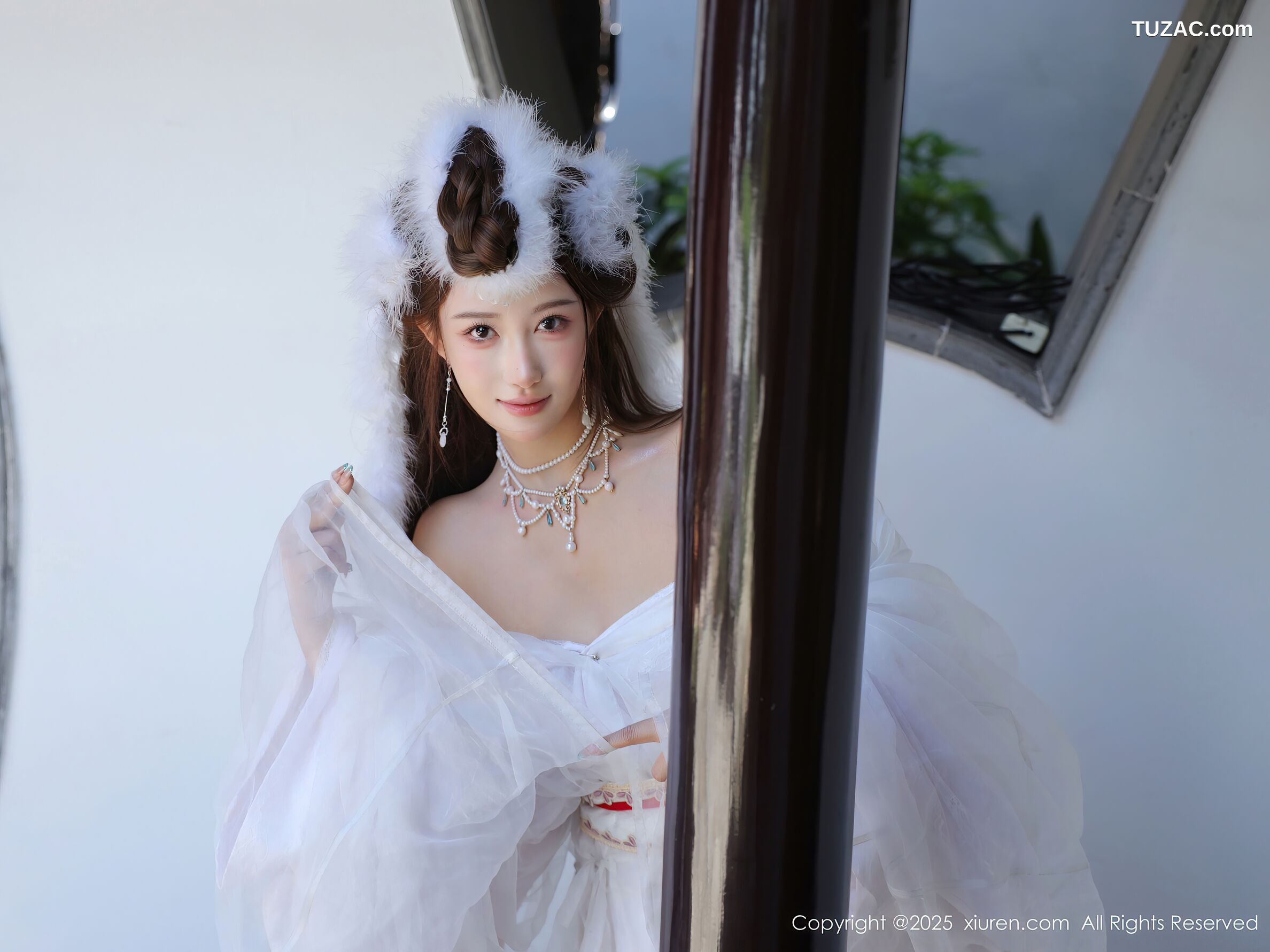 XiuRen秀人网-10843-金允希Yuki-古风白纱裙-2025.10.09