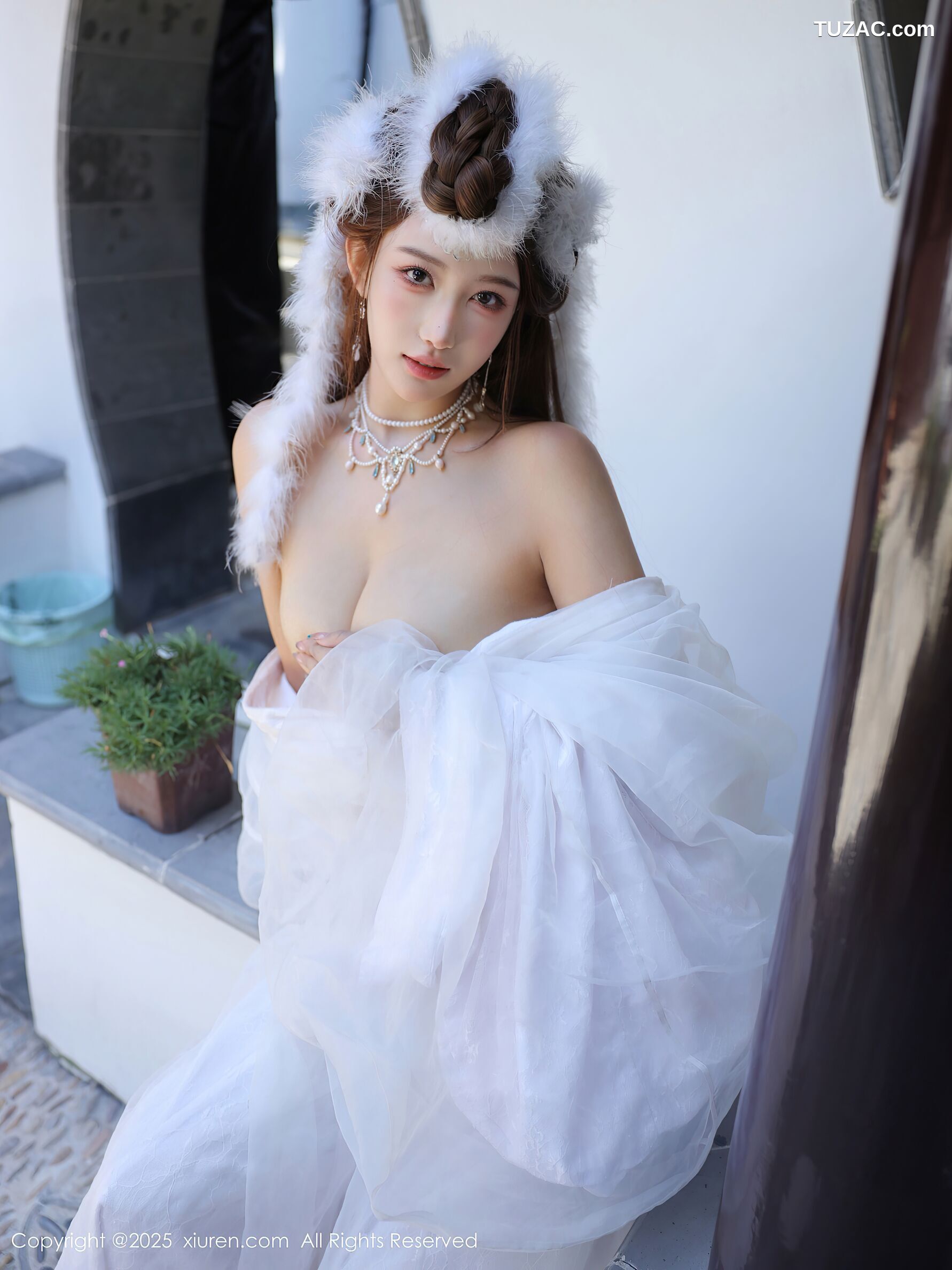 XiuRen秀人网-10843-金允希Yuki-古风白纱裙-2025.10.09